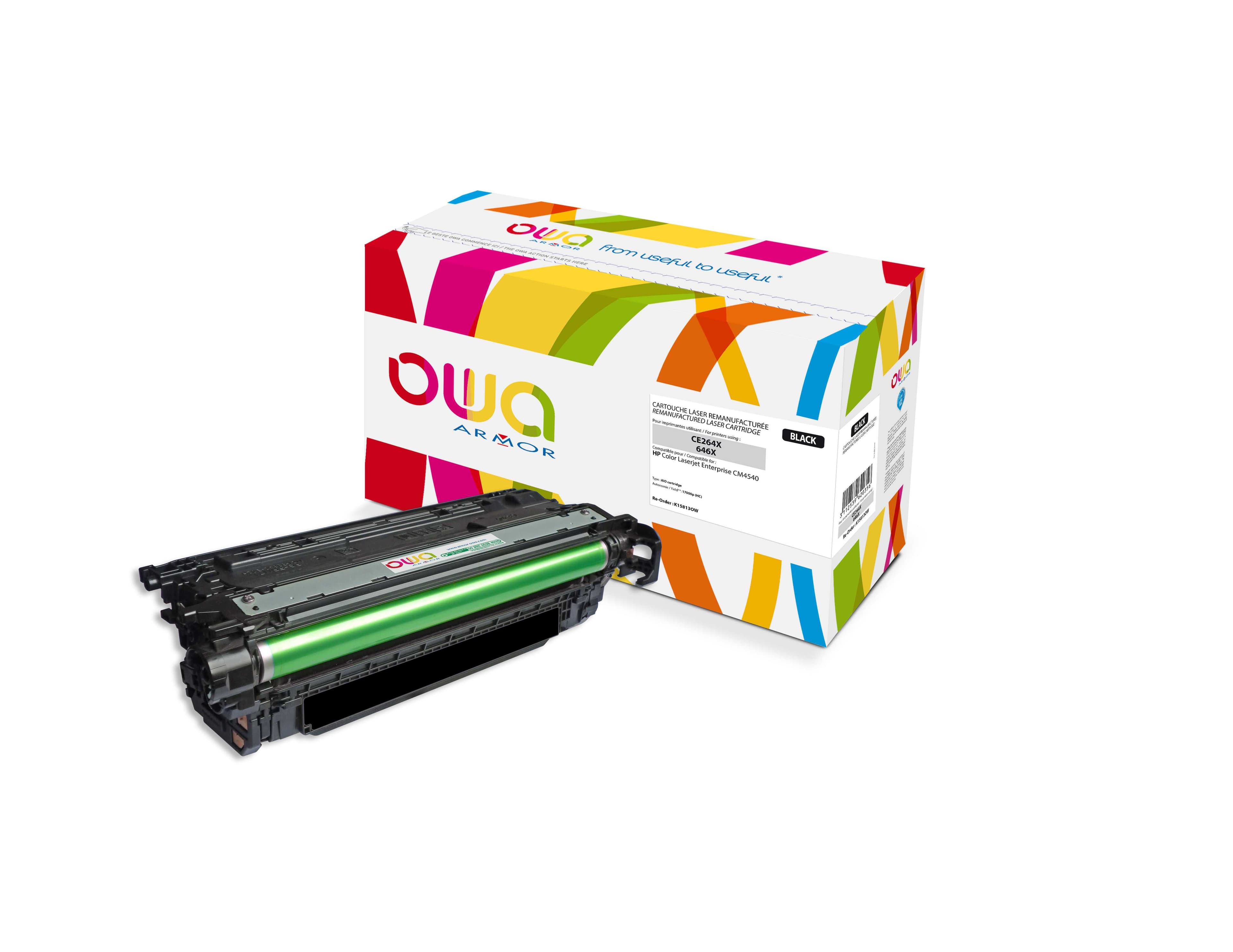 OWA Armor toner kompatibilní s HP CE264X, 17000st, černá black