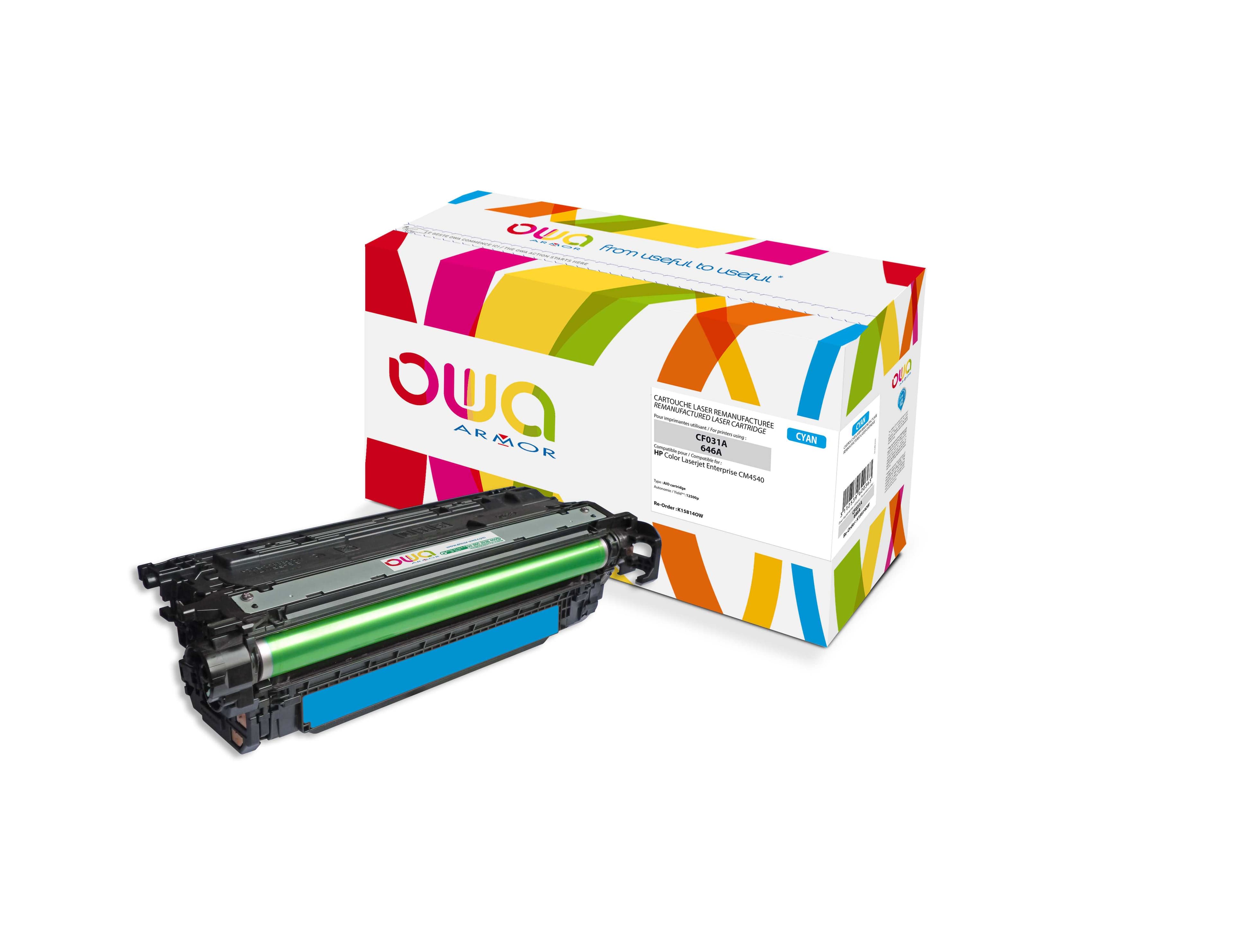OWA Armor toner kompatibilní s HP CF031A, 12500st, modrá