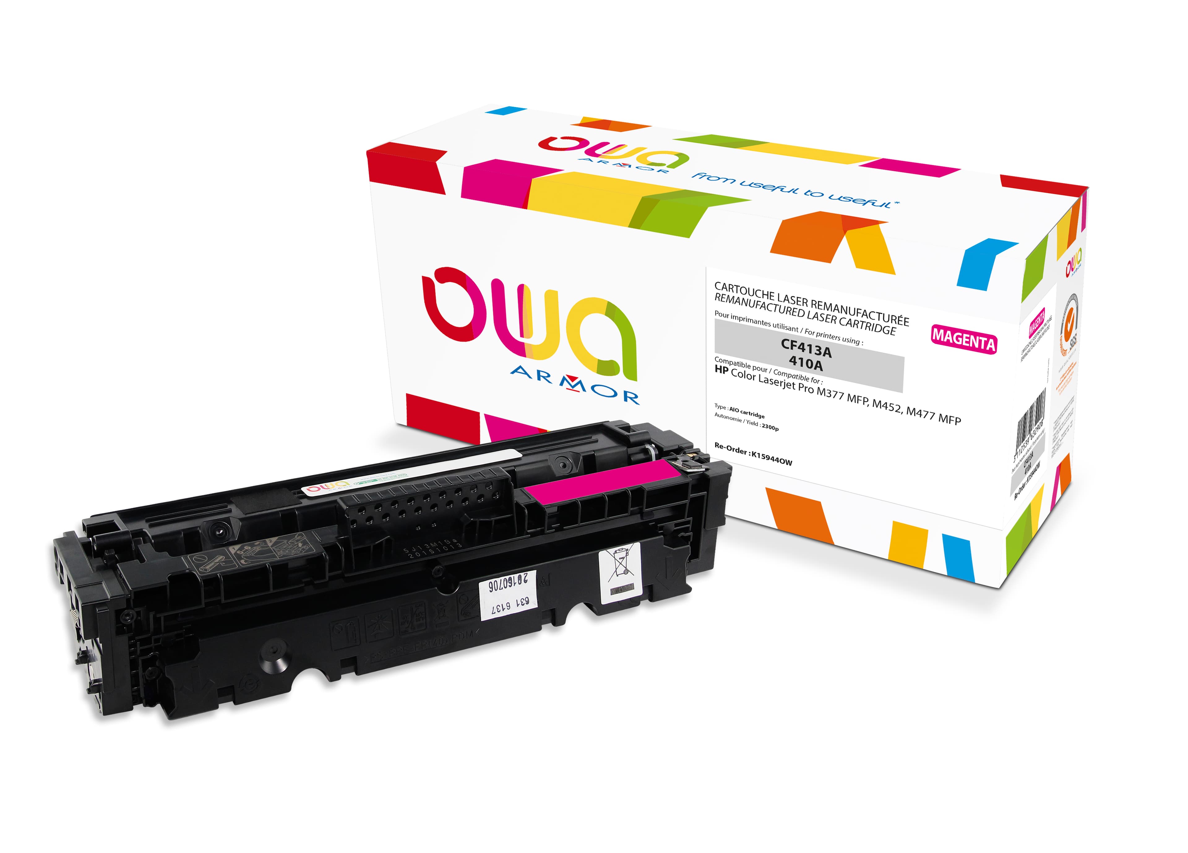 OWA Armor toner kompatibilní s HP CF413A, 2300st, červená magenta