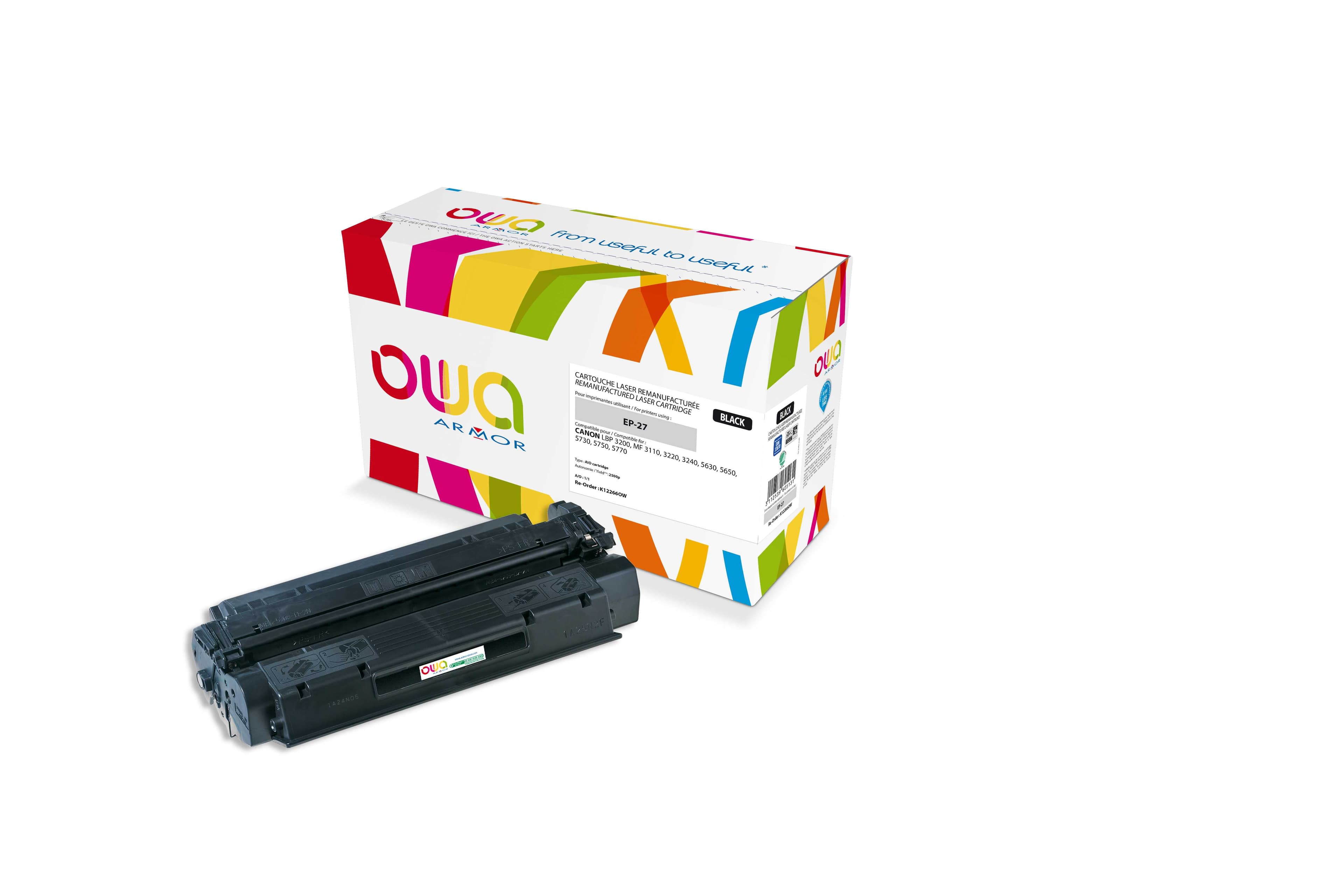 OWA Armor toner kompatibilní s Canon LBP 3200, EP-27, 2500st, černá black