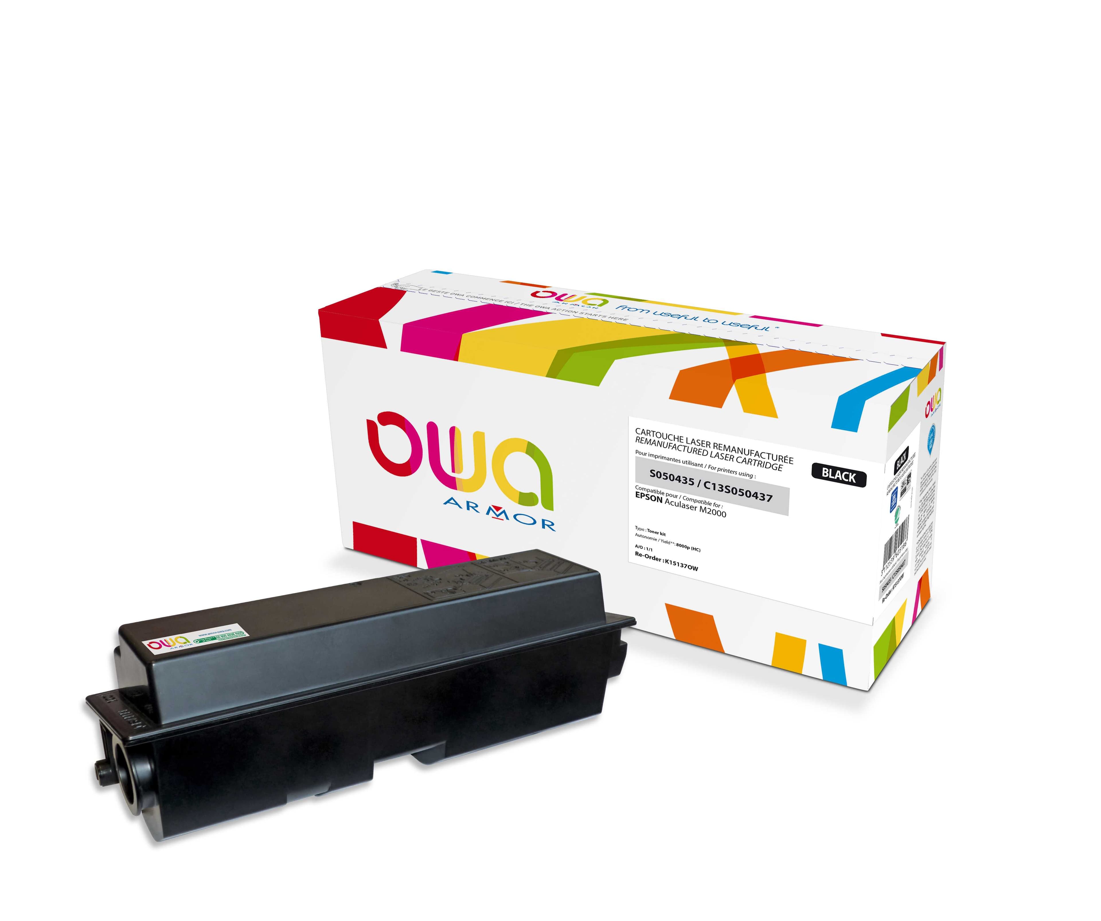 OWA Armor toner kompatibilní s EPSON M2000, C13S050435, 8000st, černá black