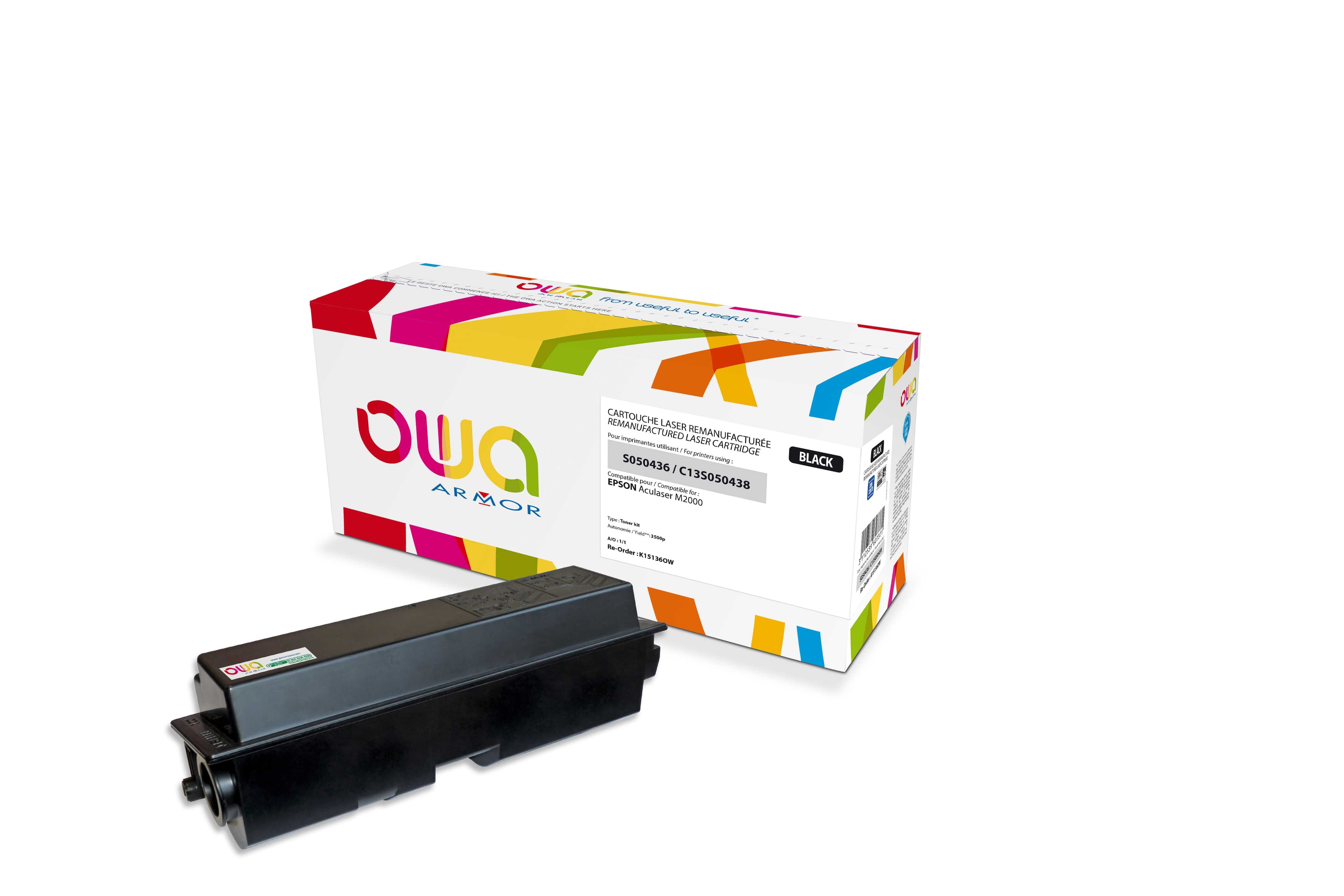 OWA Armor toner kompatibilní s EPSON M2000, C13S050438, 3500st, černá black
