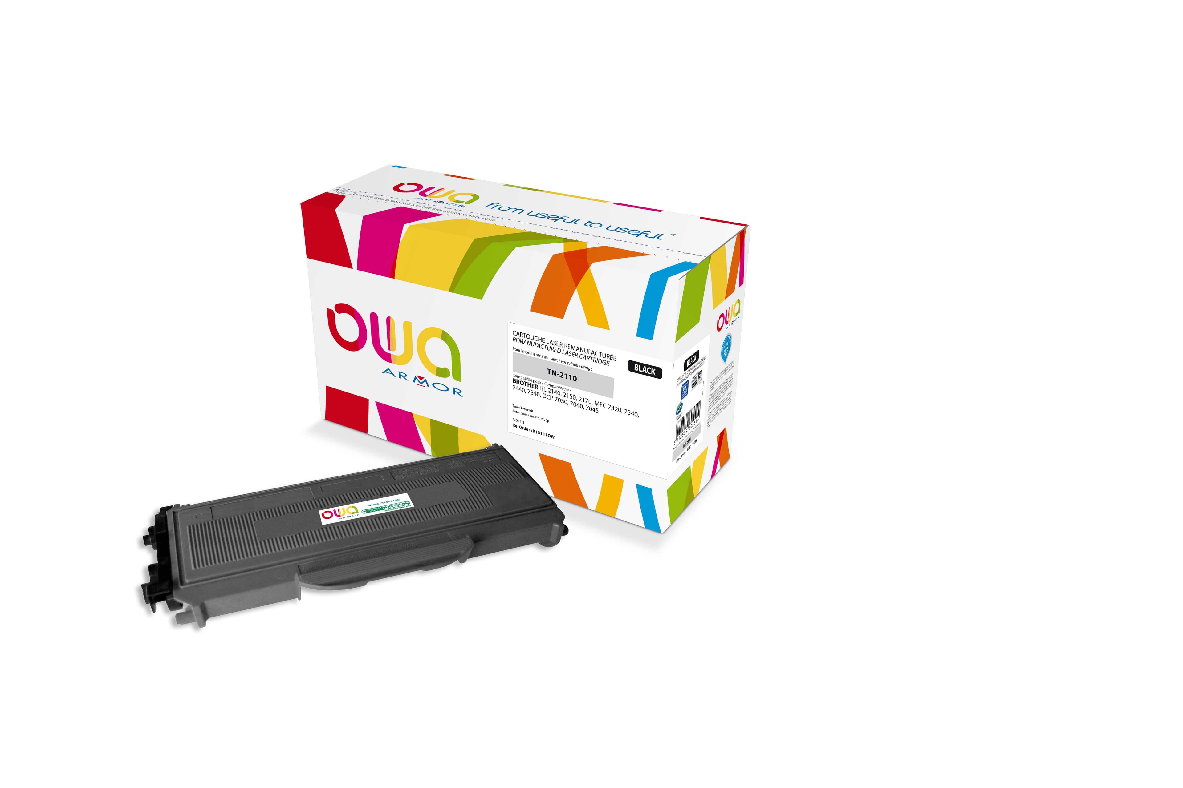 OWA Armor toner kompatibilní s Brother HL2140,TN-2110, 1500st, černá black