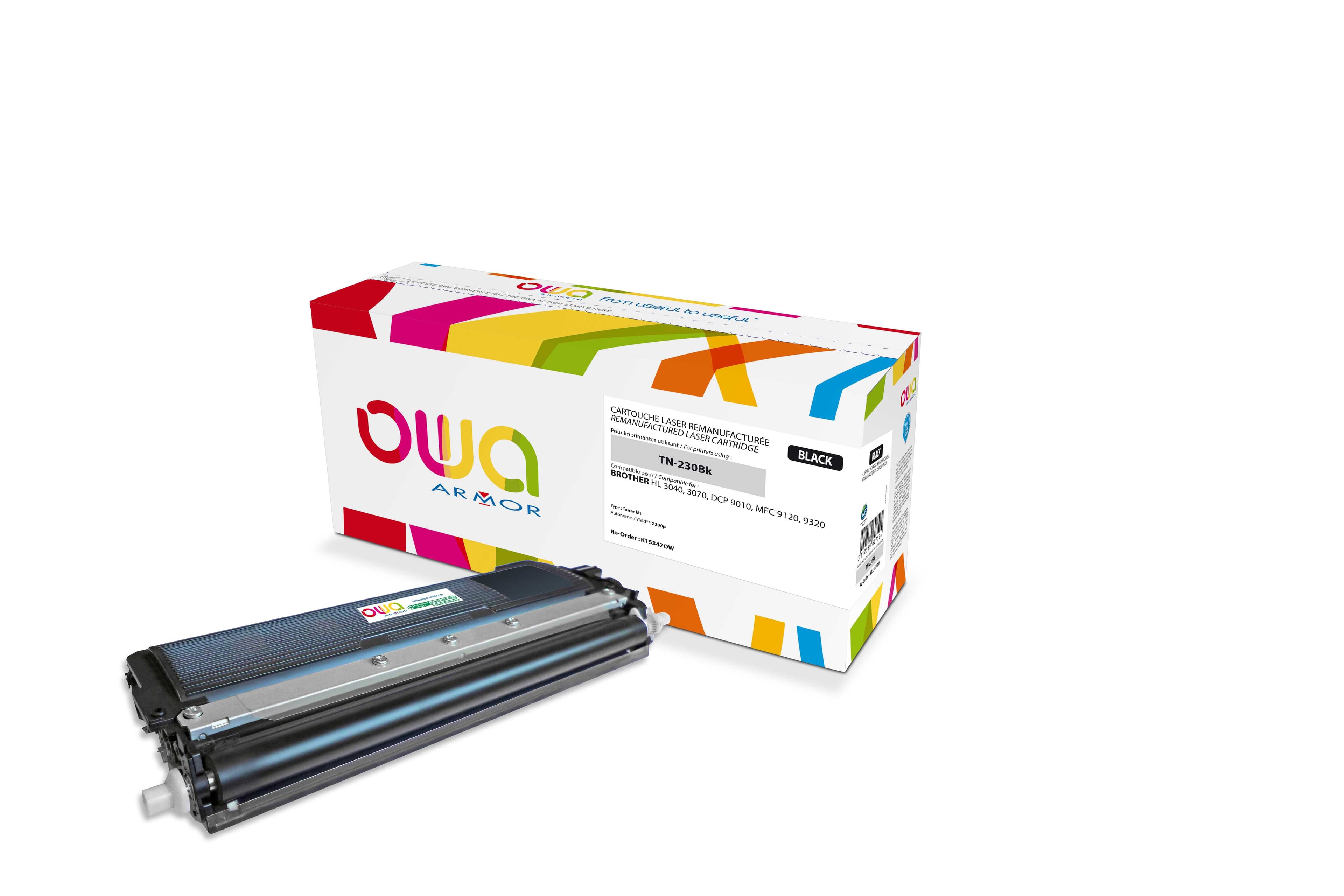 OWA Armor toner kompatibilní s Brother TN-230BK, 2200st, černá black
