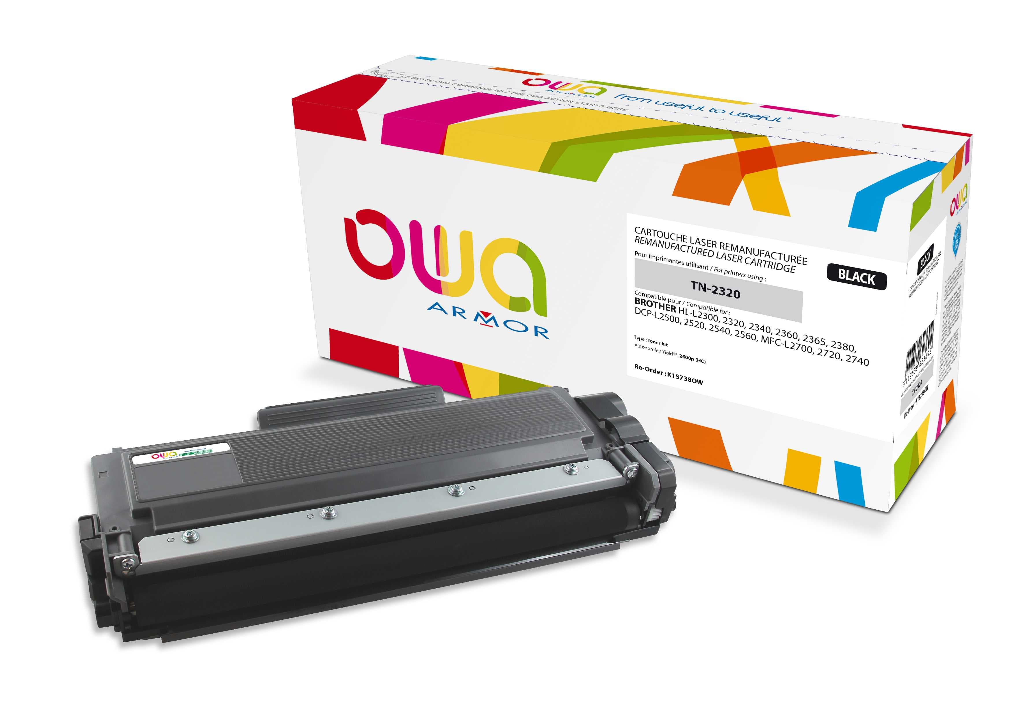 OWA Armor toner kompatibilní s Brother TN-2320, 2600st, černá black