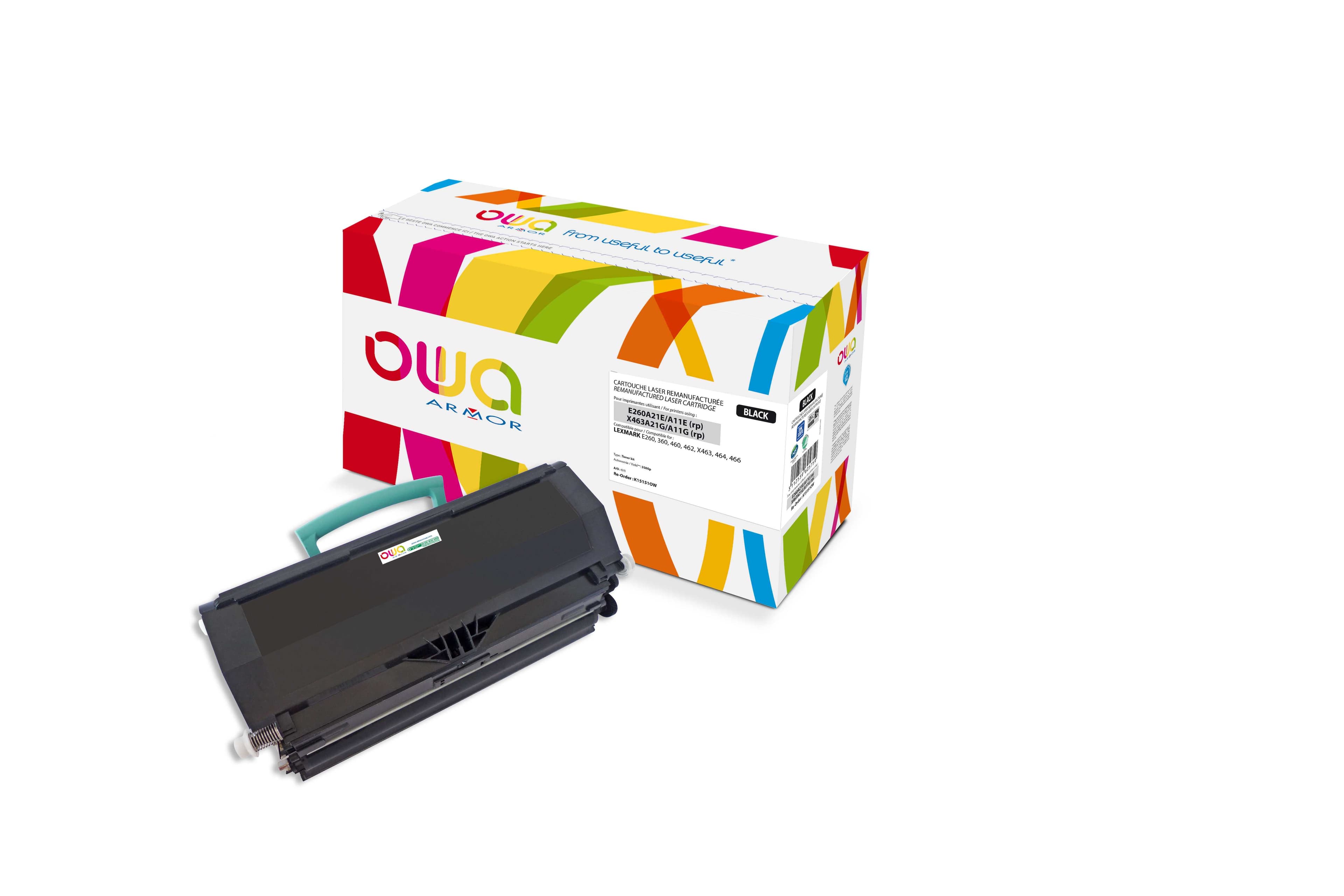 OWA Armor toner kompatibilní s Lexmark E260, E260A11E, 3500st, černá black