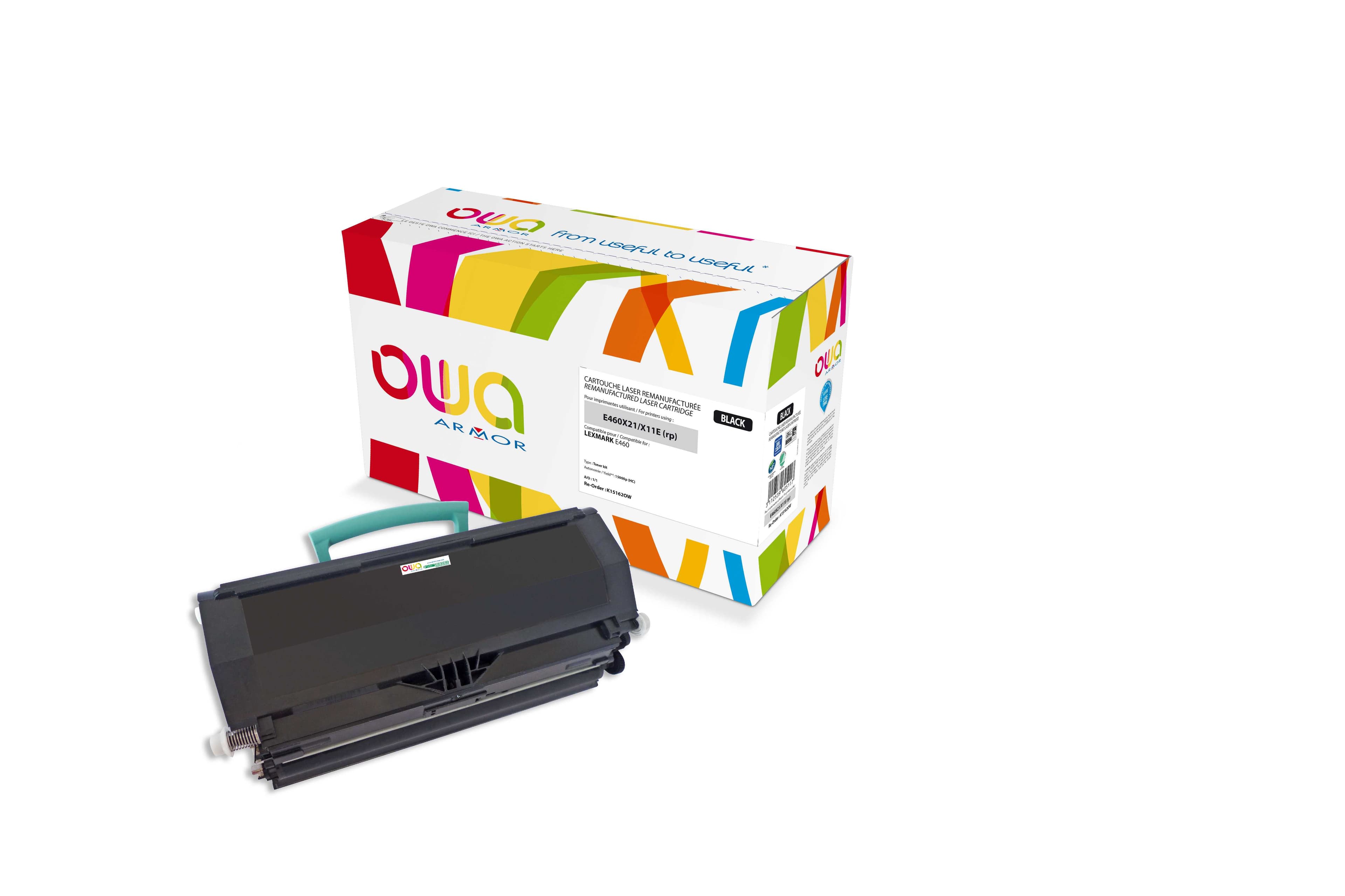 OWA Armor toner kompatibilní s Lexmark E460, E460X11E, 15000st, černá black