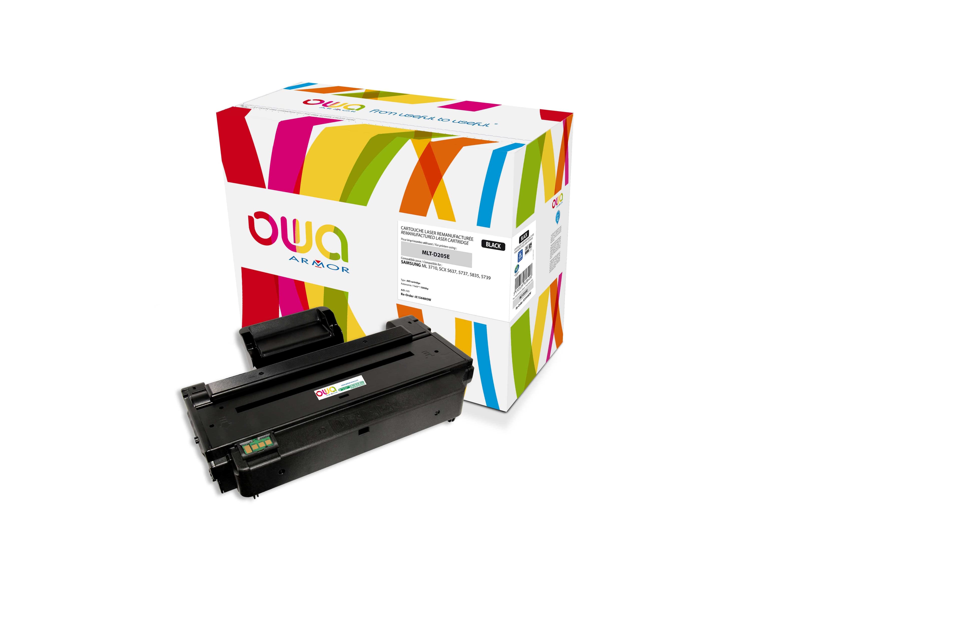 OWA Armor toner kompatibilní s Samsung ML3710, MLT-D205E, SU951A, 10000st, černá black