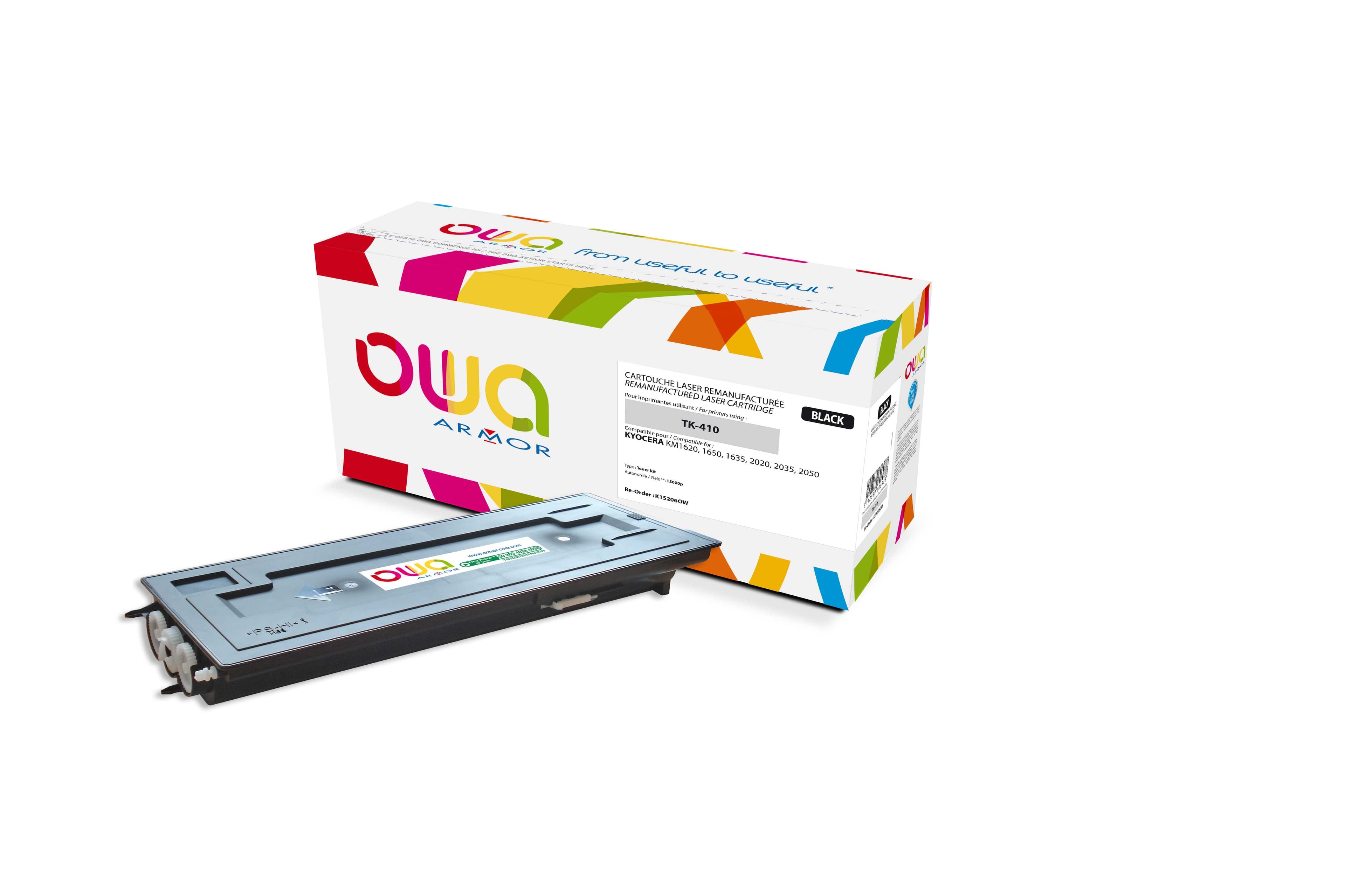 OWA Armor toner kompatibilní s Kyocera KM1620, TK-410, 18000st, černá black