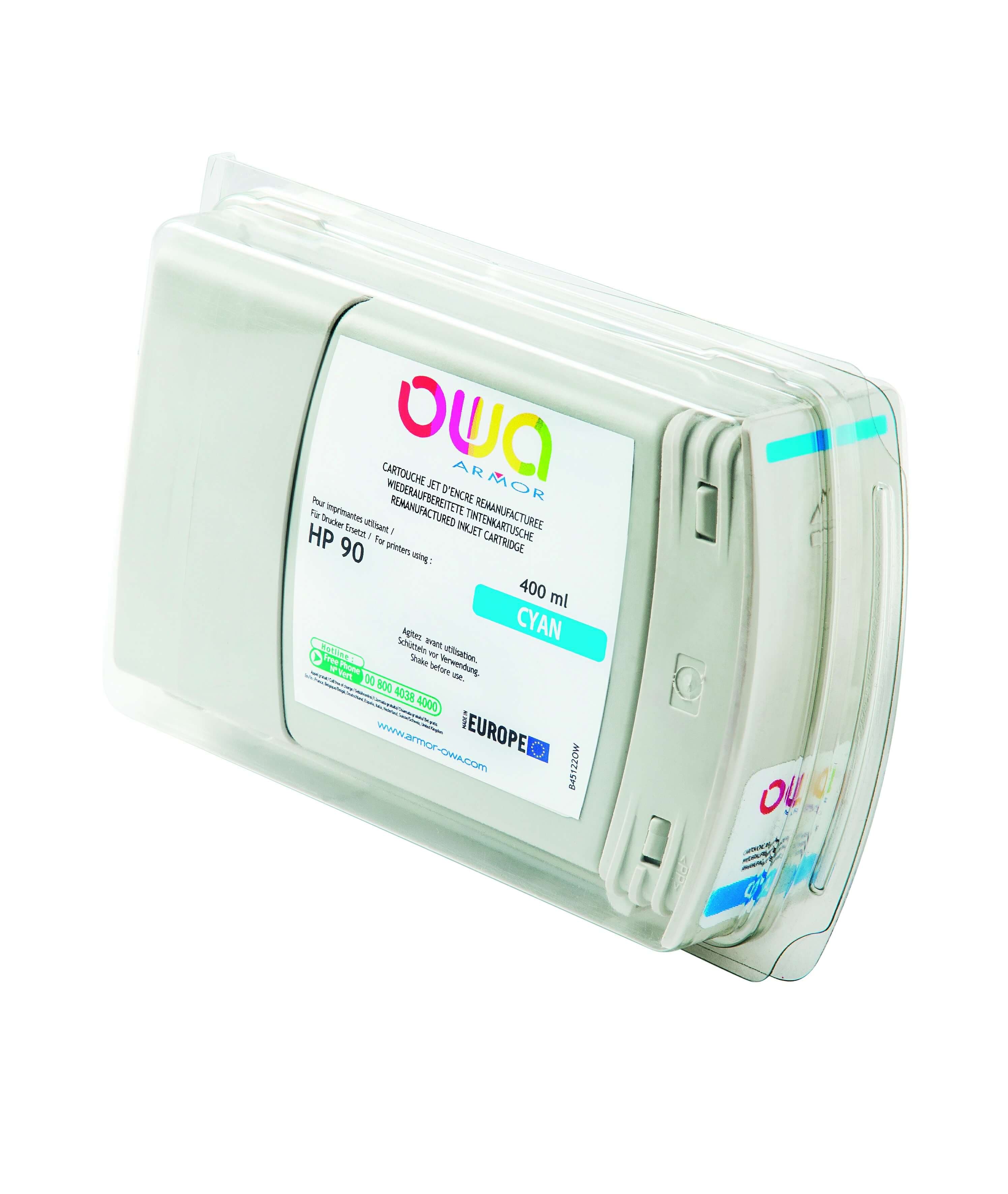 OWA Armor ink-jet kompatibilní s HP Design Jet 4000 cyan, 400ml, komp.s C5061A