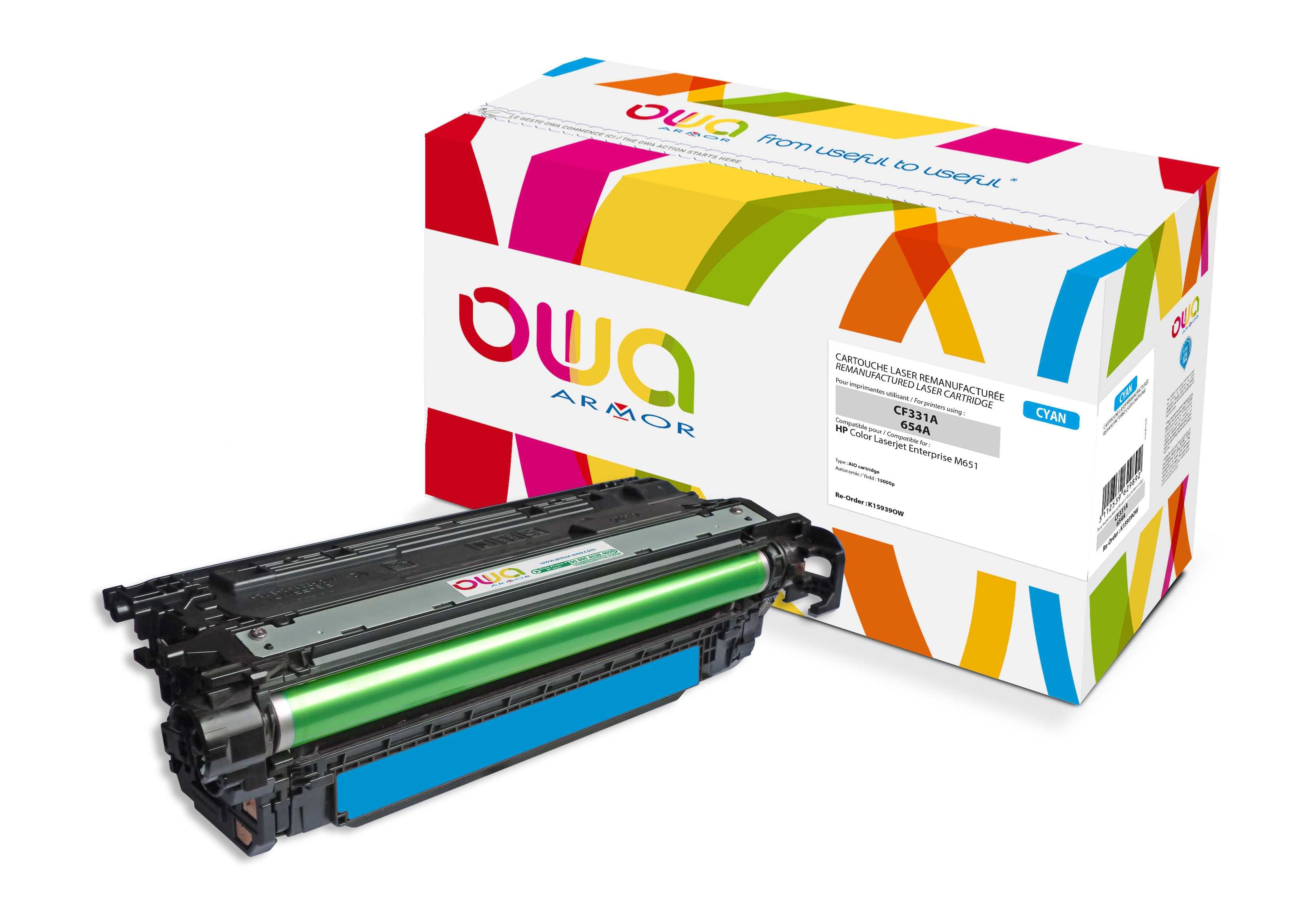 OWA Armor toner kompatibilní s HP CF331A, 15000st, modrá