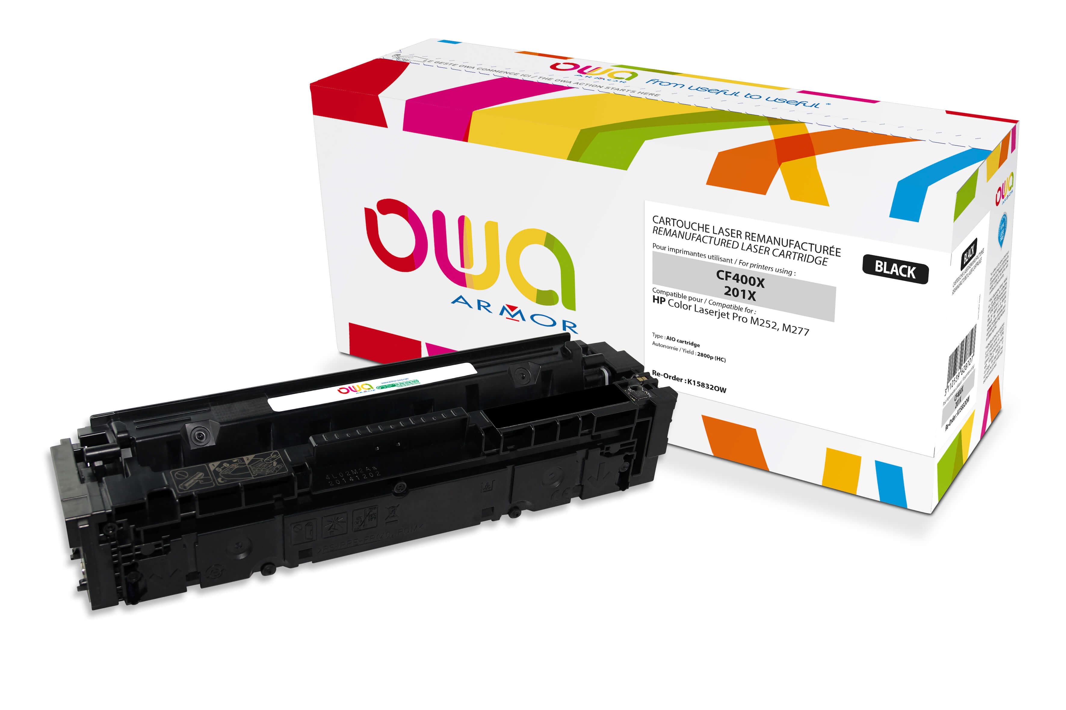 OWA Armor toner kompatibilní s HP CF400X, 2800st, černá black