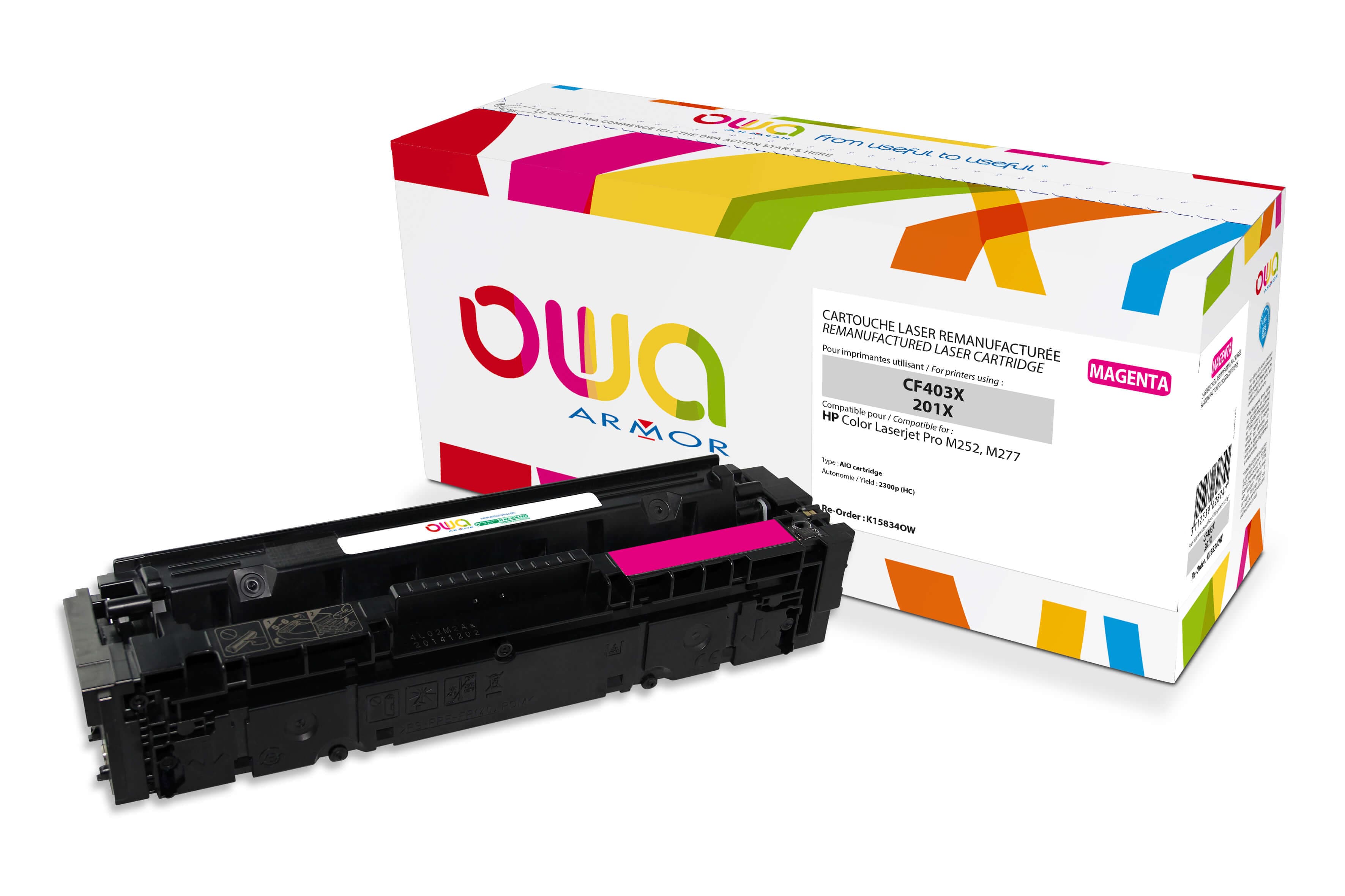 OWA Armor toner kompatibilní s HP CF403X, 2300st, červená magenta