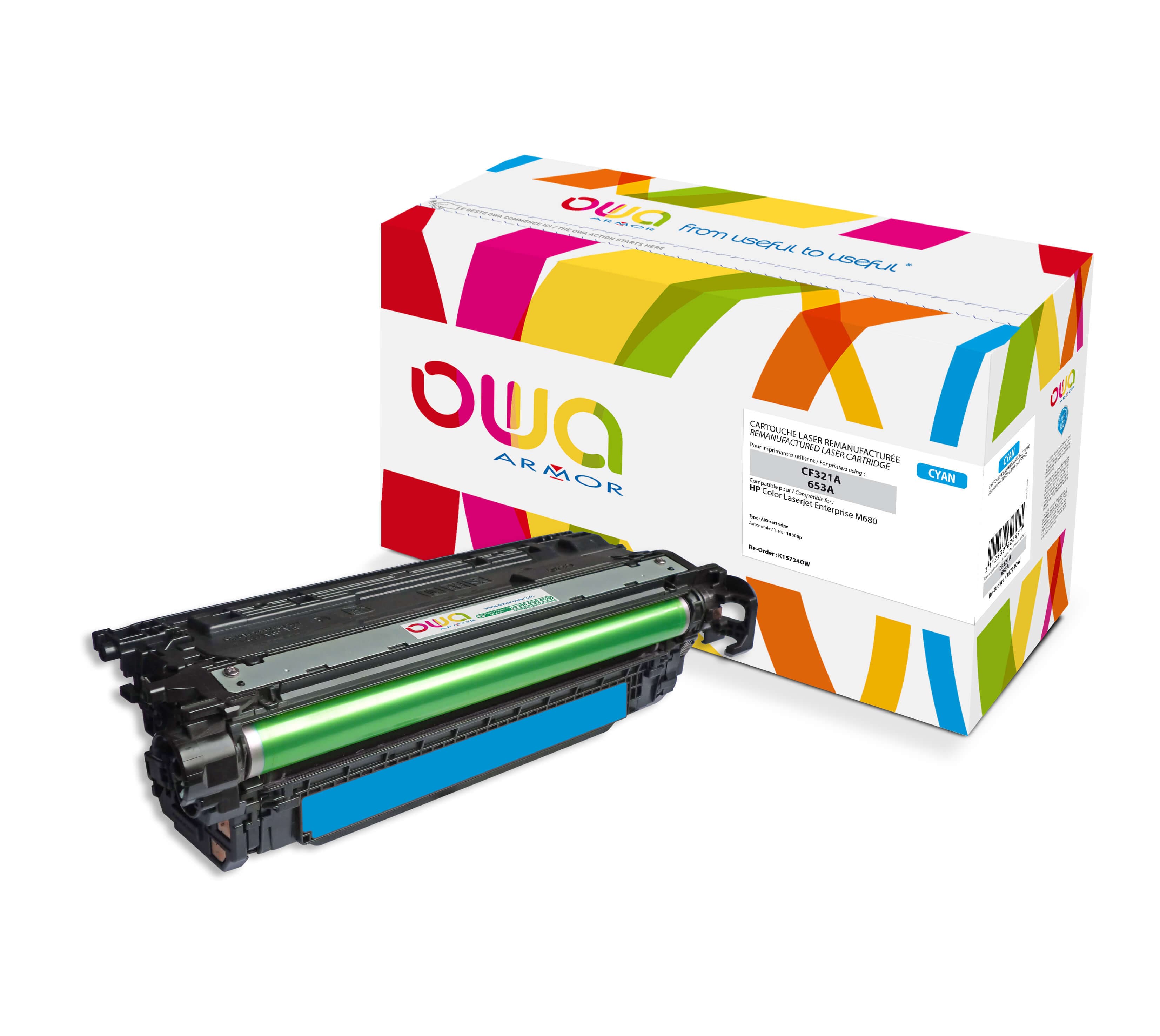 OWA Armor toner kompatibilní s HP CF321A, 16500st, modrá