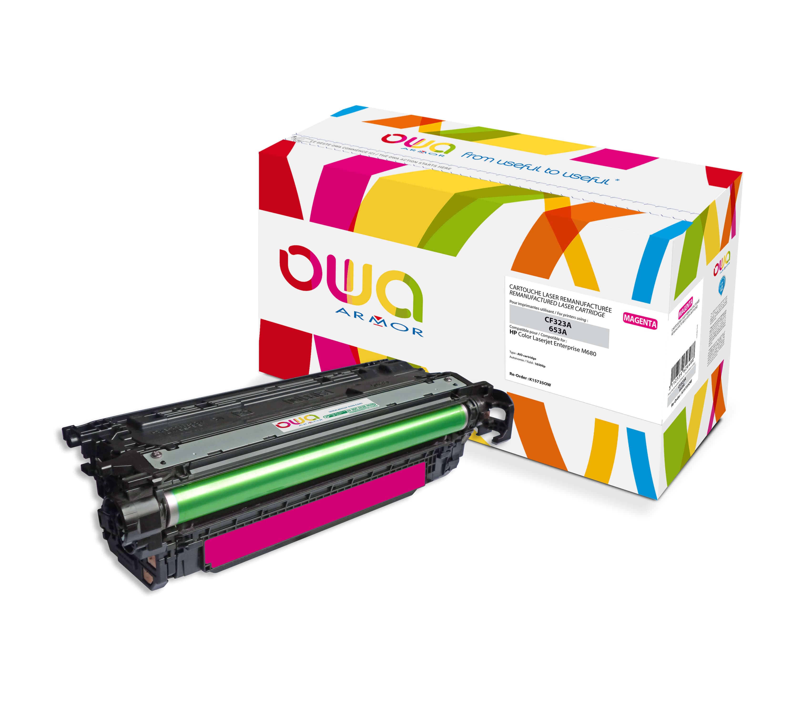 OWA Armor toner kompatibilní s HP CF323A, 16500st, červená magenta
