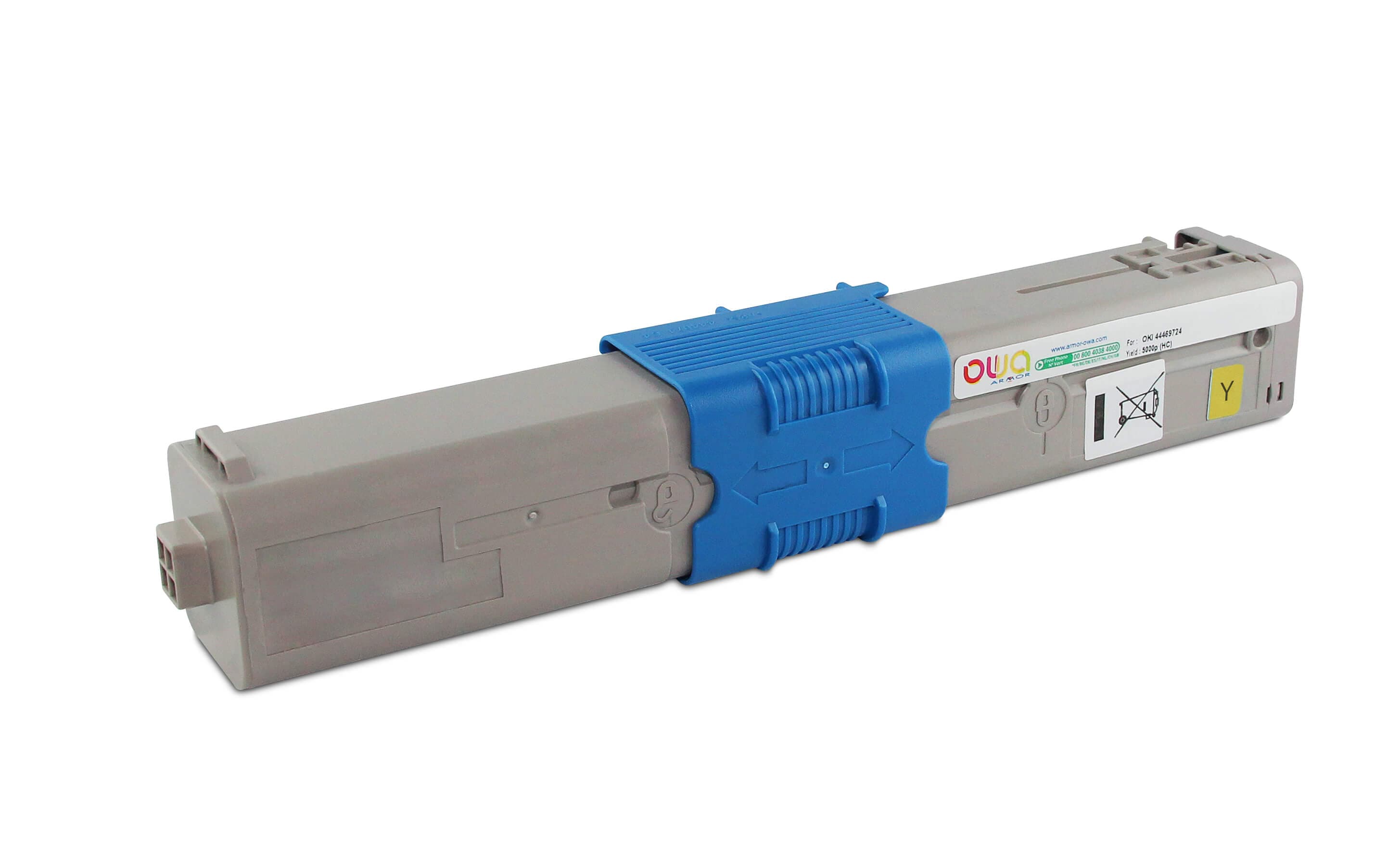 OWA Armor toner kompatibilní s OKI 44469704, 2000st, žlutá yellow