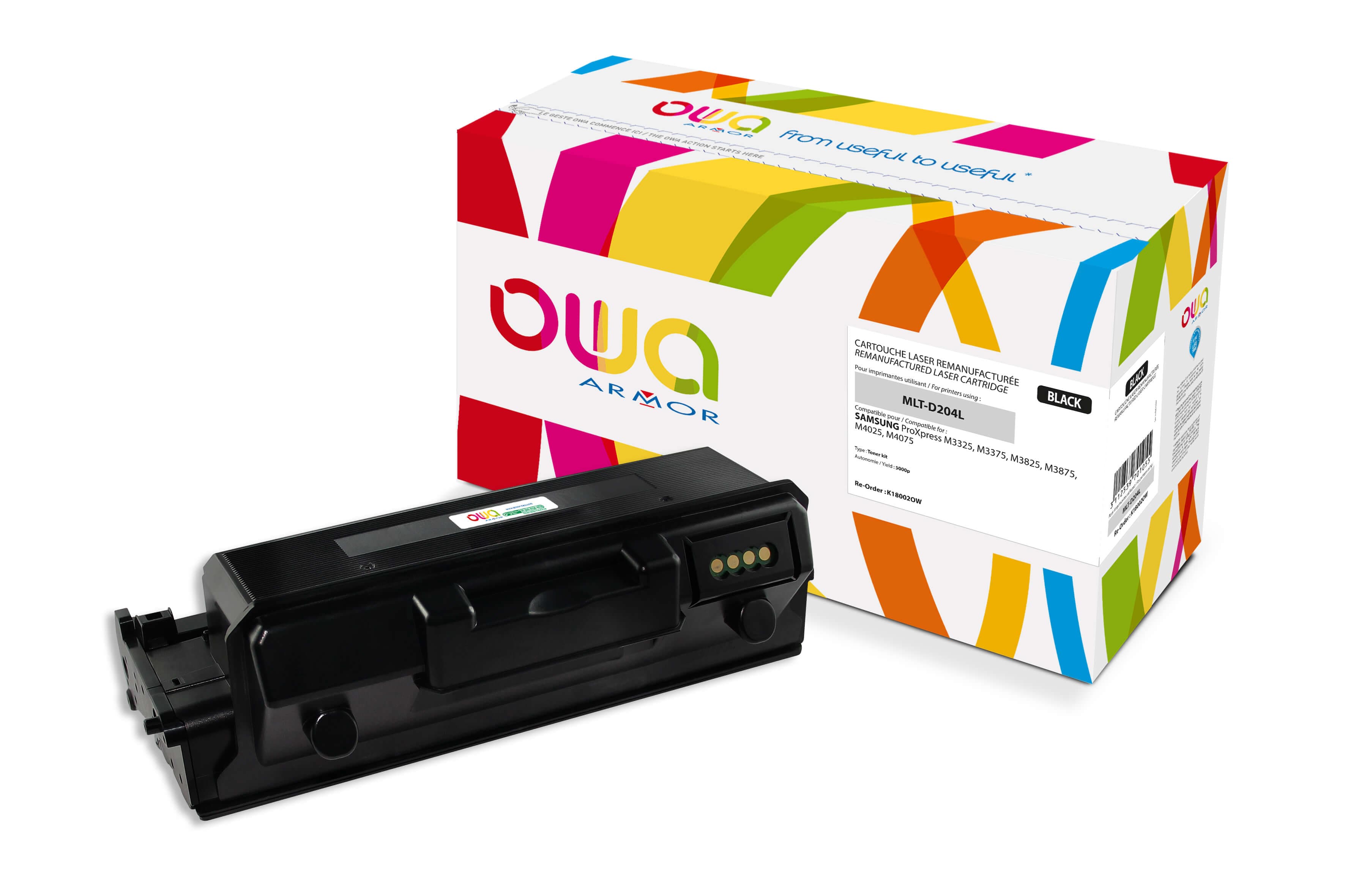 OWA Armor toner kompatibilní s Samsung MLTD204L, 5000st, černá black