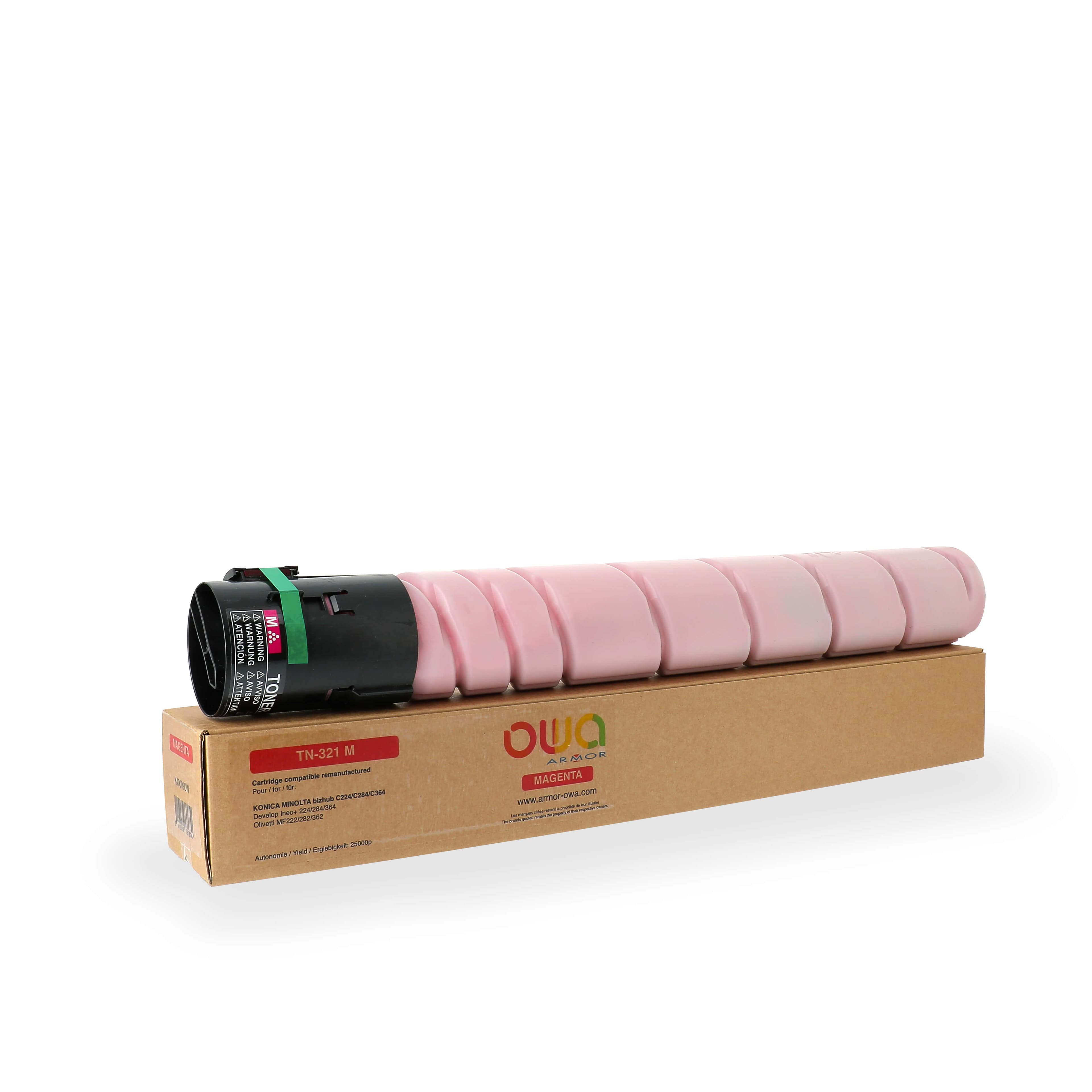 OWA Armor toner kompatibilní s Minolta TN-321M, 25000st, červená magenta