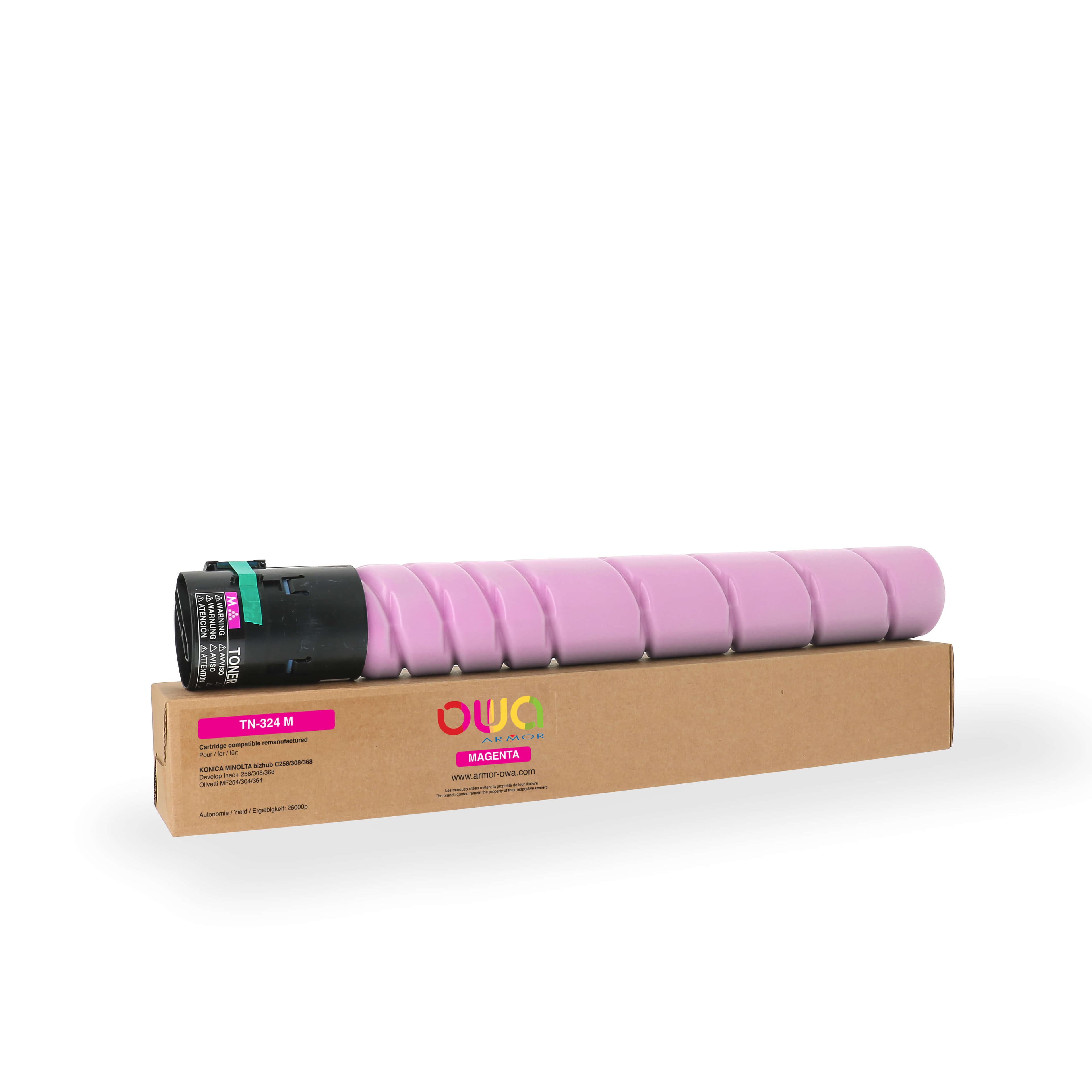 OWA Armor toner kompatibilní s Minolta TN-324M, 26000st, červená magenta