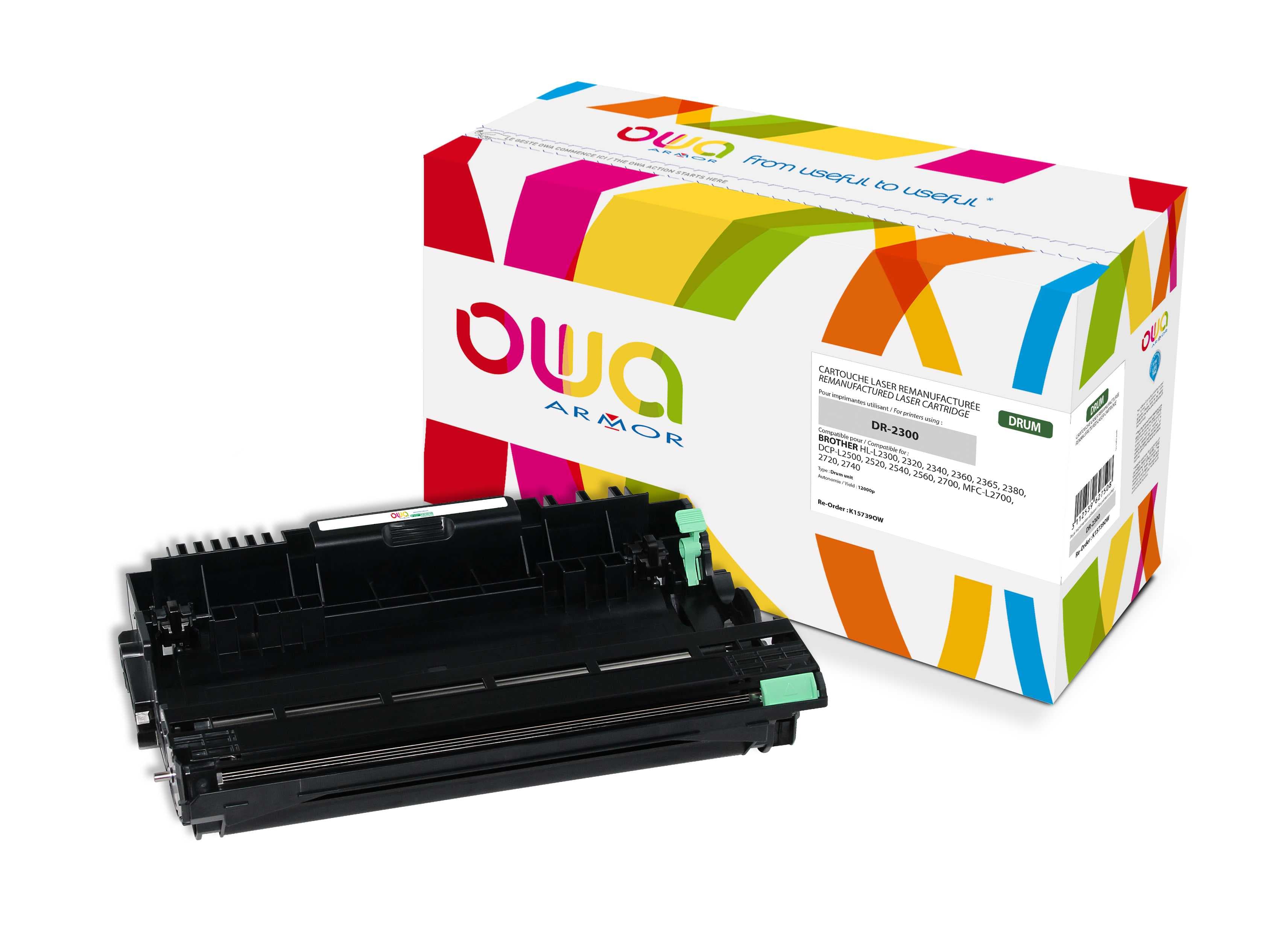 OWA Armor válec kompatibilní s Brother DR-2300, 12000st, černá black