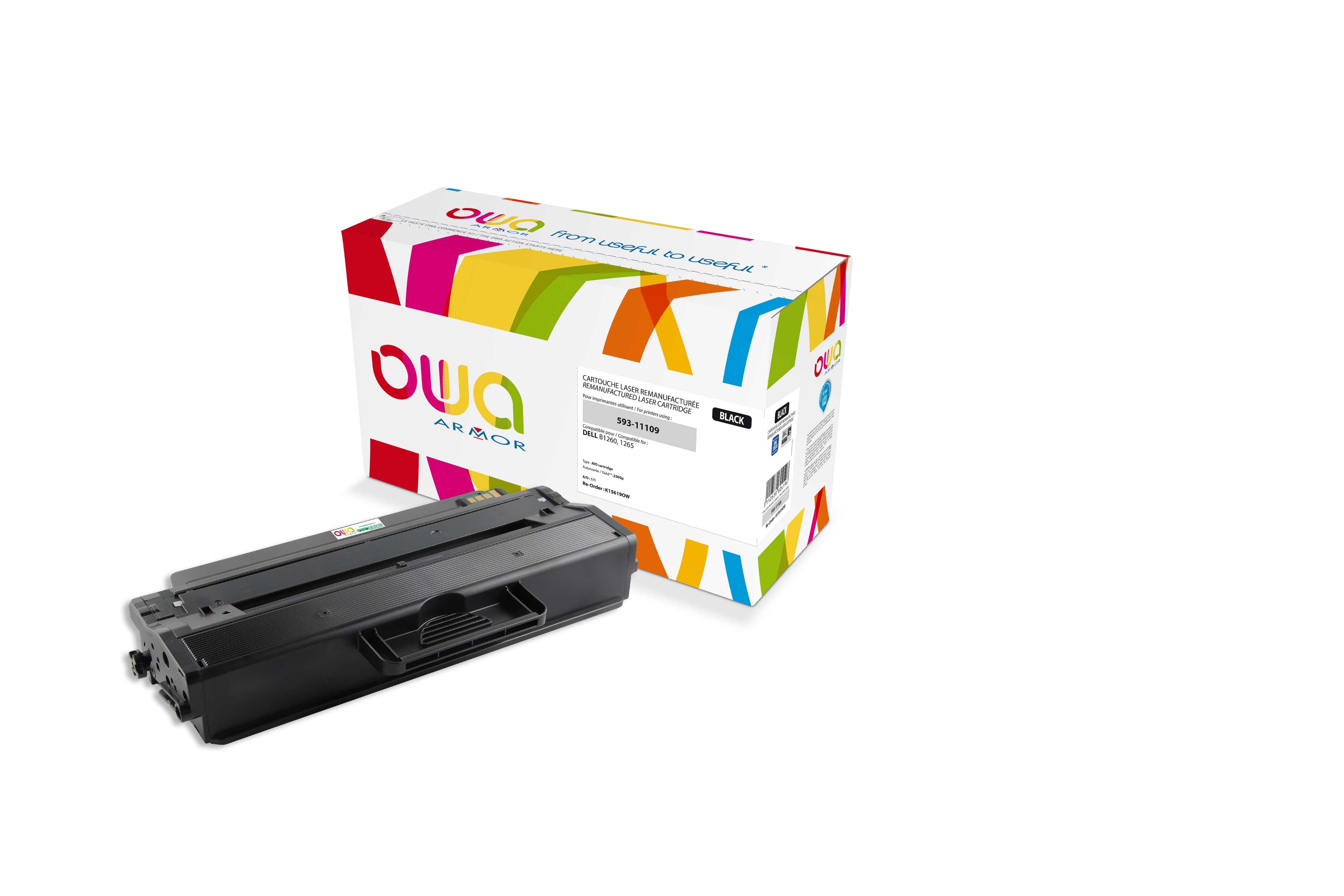 OWA Armor toner kompatibilní s Dell 593-11109, 2500 str, černá black