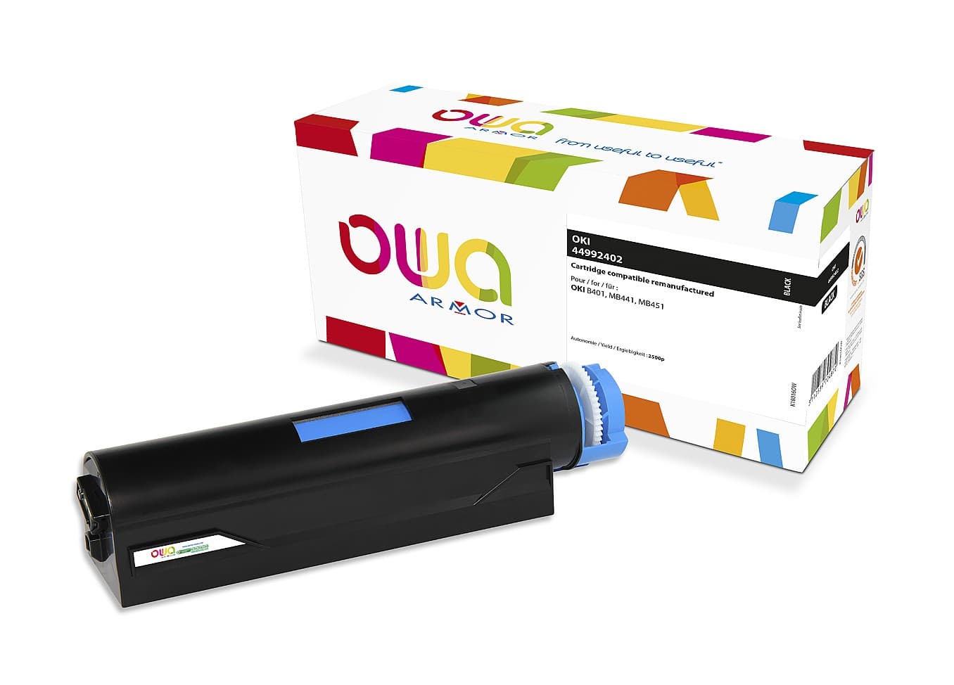 OWA Armor toner kompatibilní s OKI B401, MB441, MB451, 44992402, 2500str, černá black