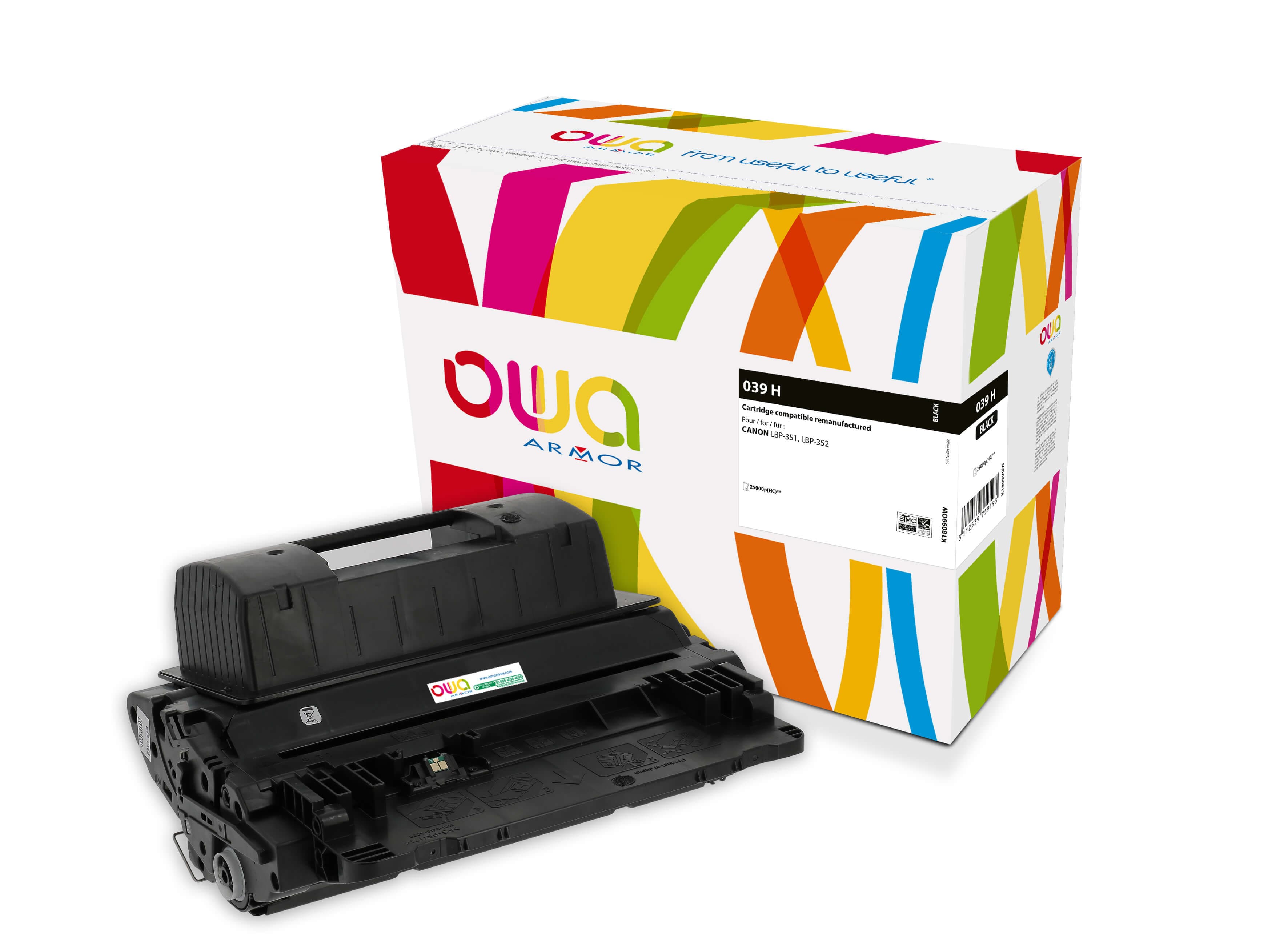 OWA Armor toner kompatibilní s CANON CRG-039H B, kapacita 25.000s, černá black