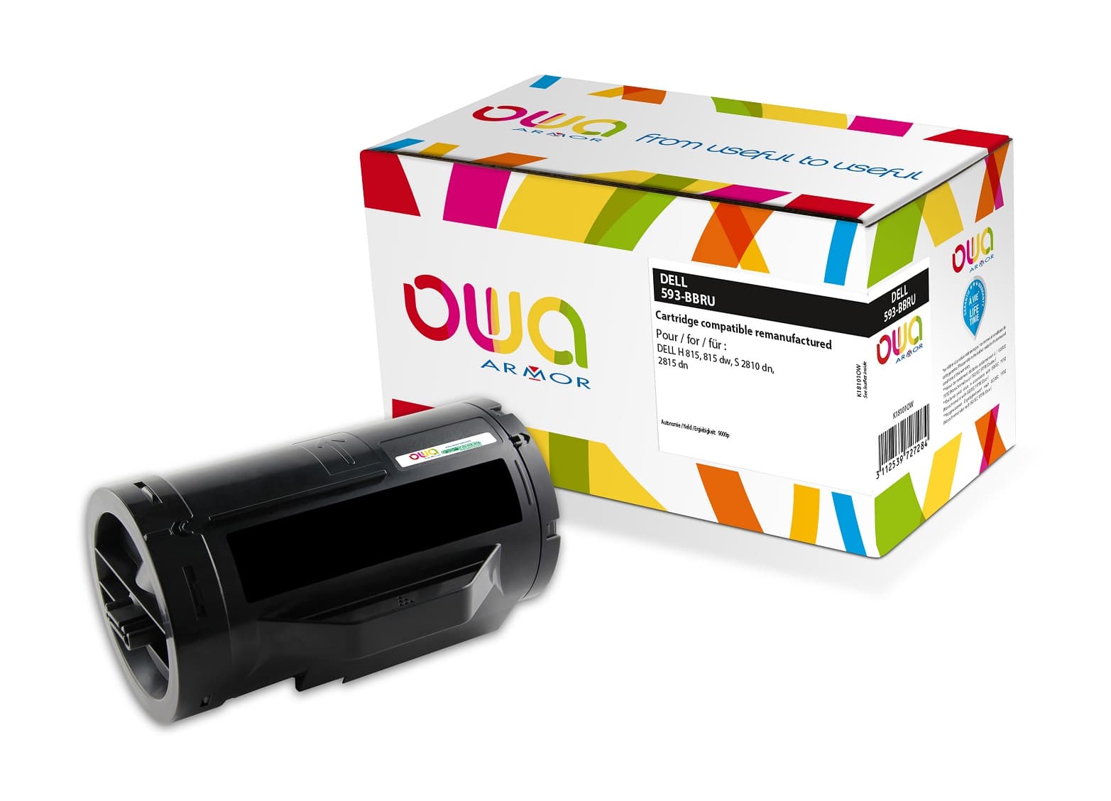 OWA Armor toner kompatibilní s DELL 593-BBRU, černá black