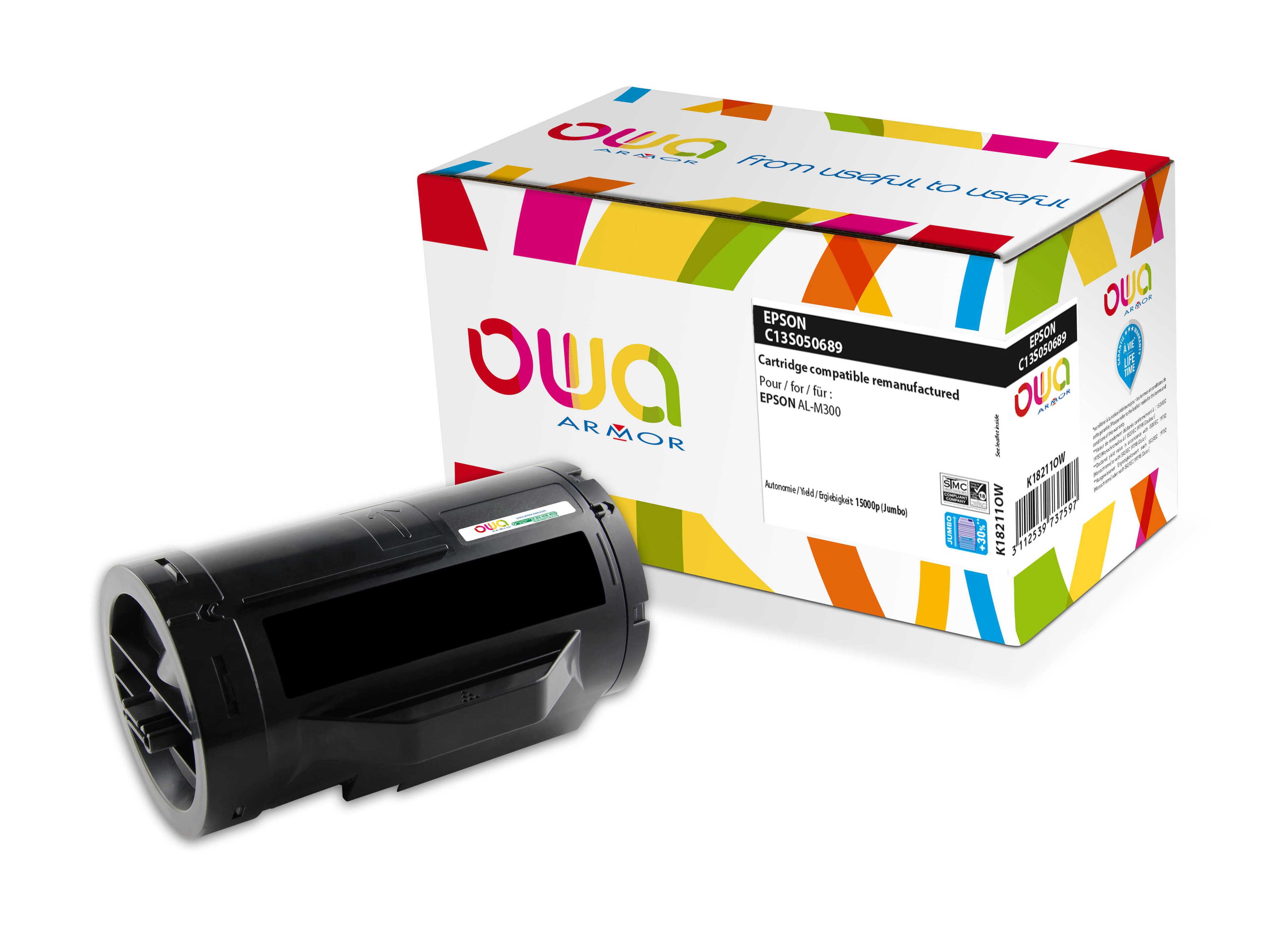 OWA Armor toner kompatibilní s EPSON C13S050691 JUMBO, černá black