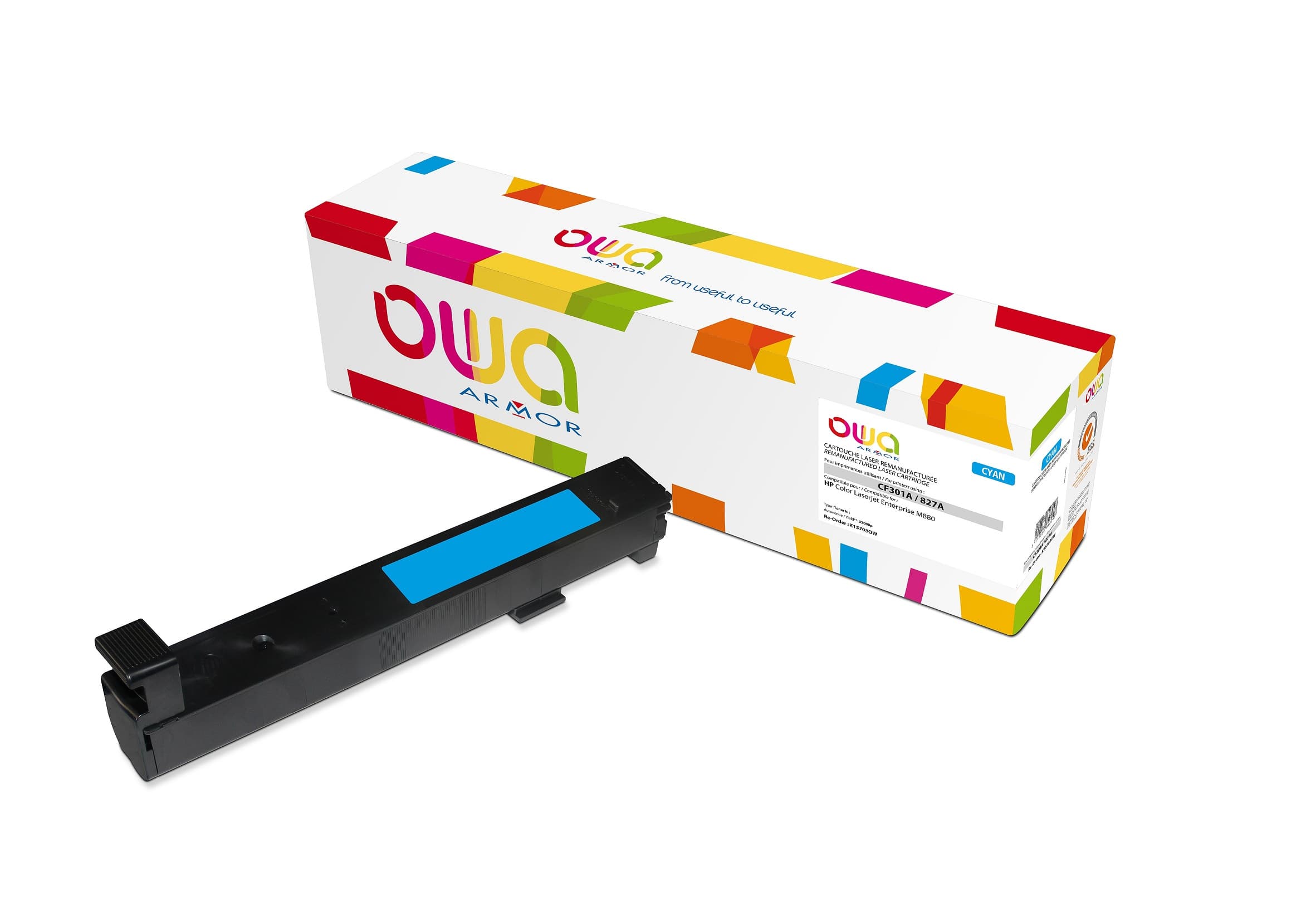 OWA Armor toner kompatibilní s HP CF301A, 32000st, modrá