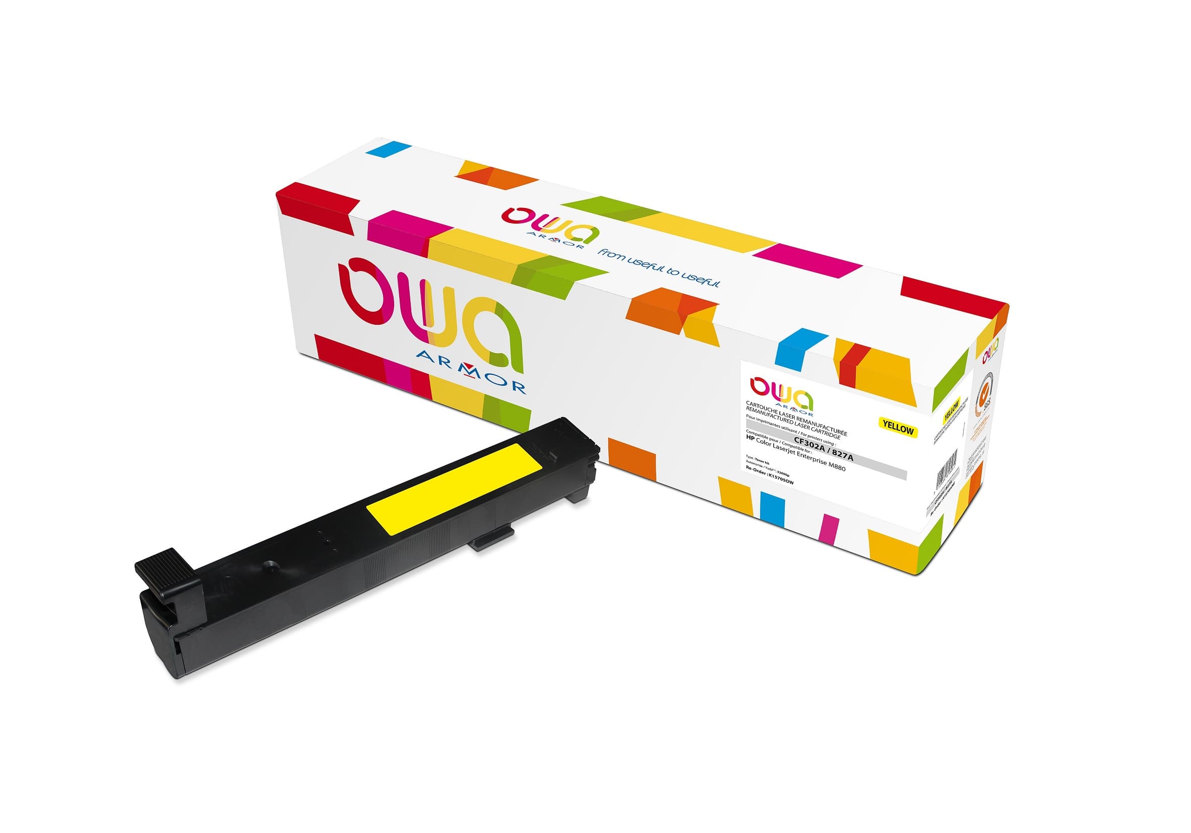 OWA Armor toner kompatibilní s HP CF302A, 32000st, žlutá yellow
