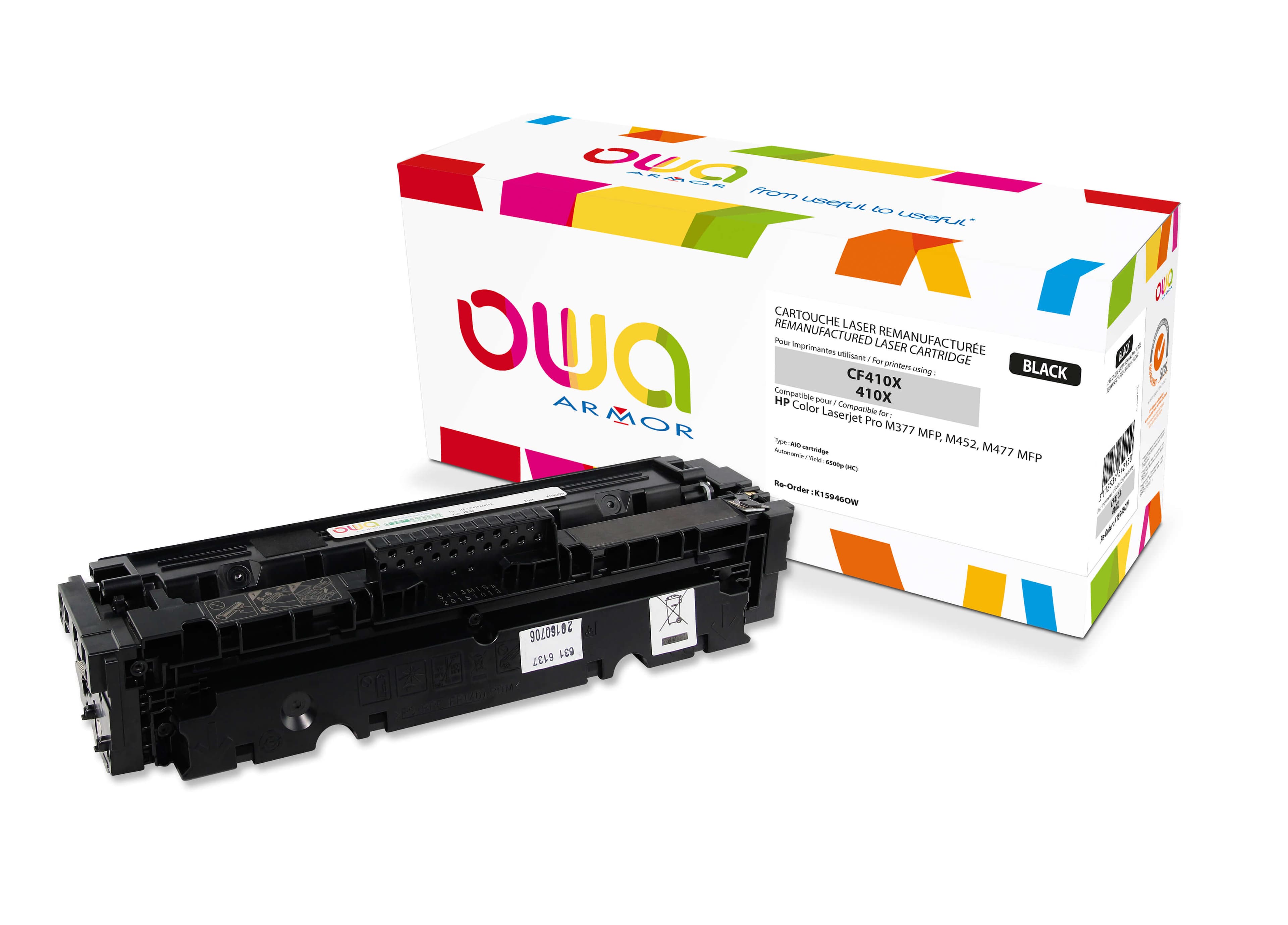 OWA Armor toner kompatibilní s HP CF410X, 6500st, černá black