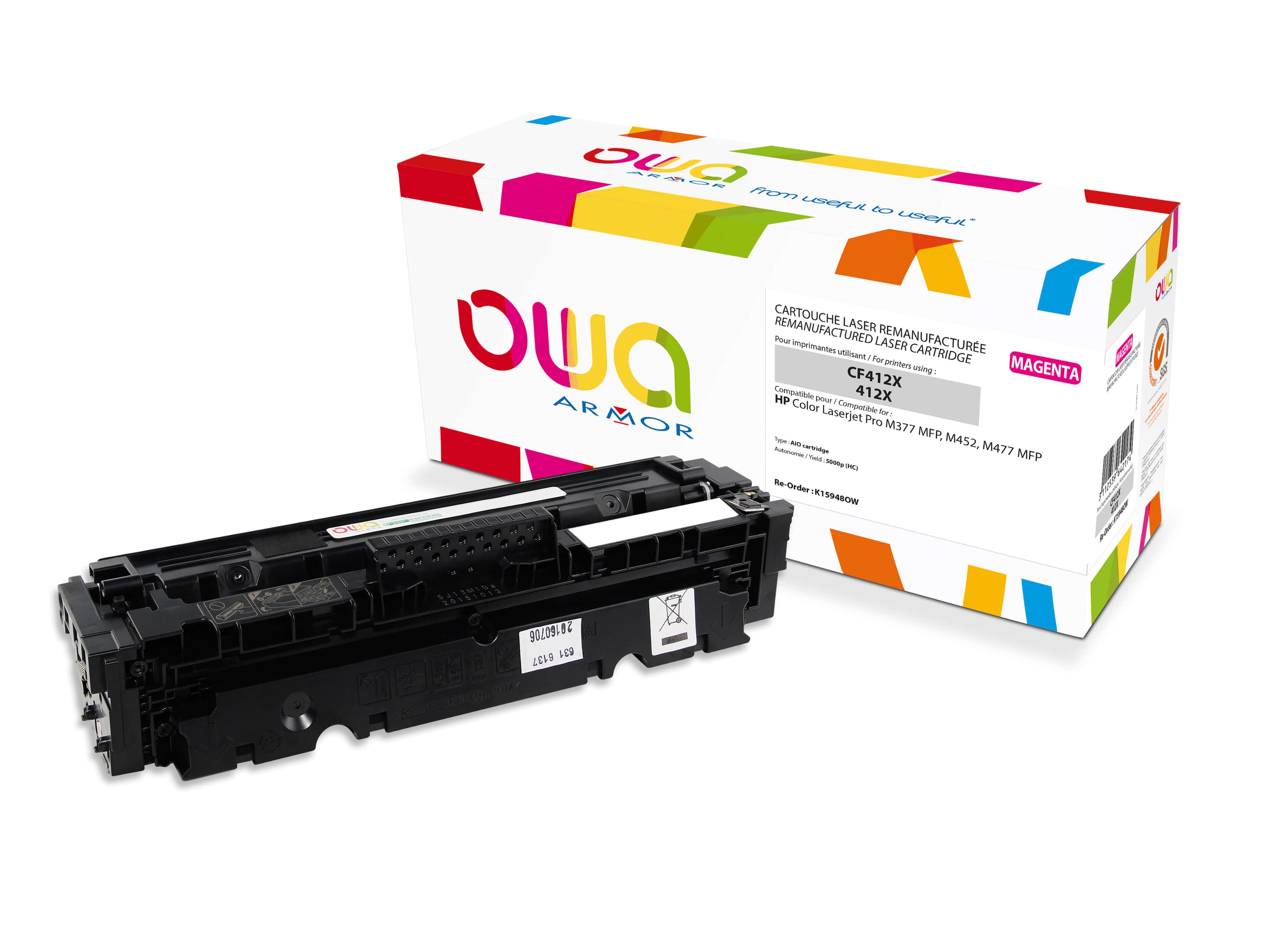 OWA Armor toner kompatibilní s HP CF413X, 5000st, červená magenta
