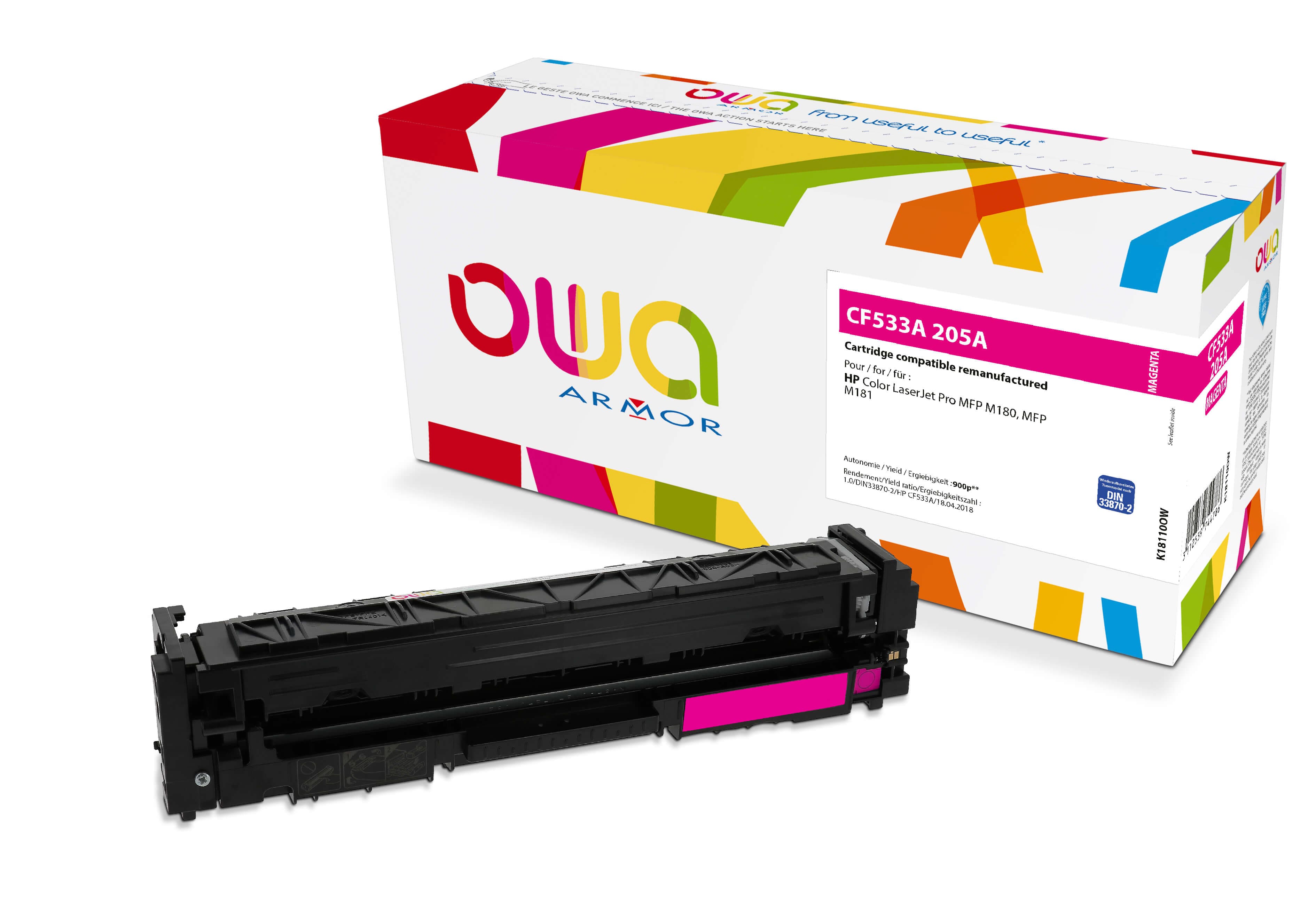 OWA Armor toner kompatibilní s HP CF533A, 900st, červená magenta