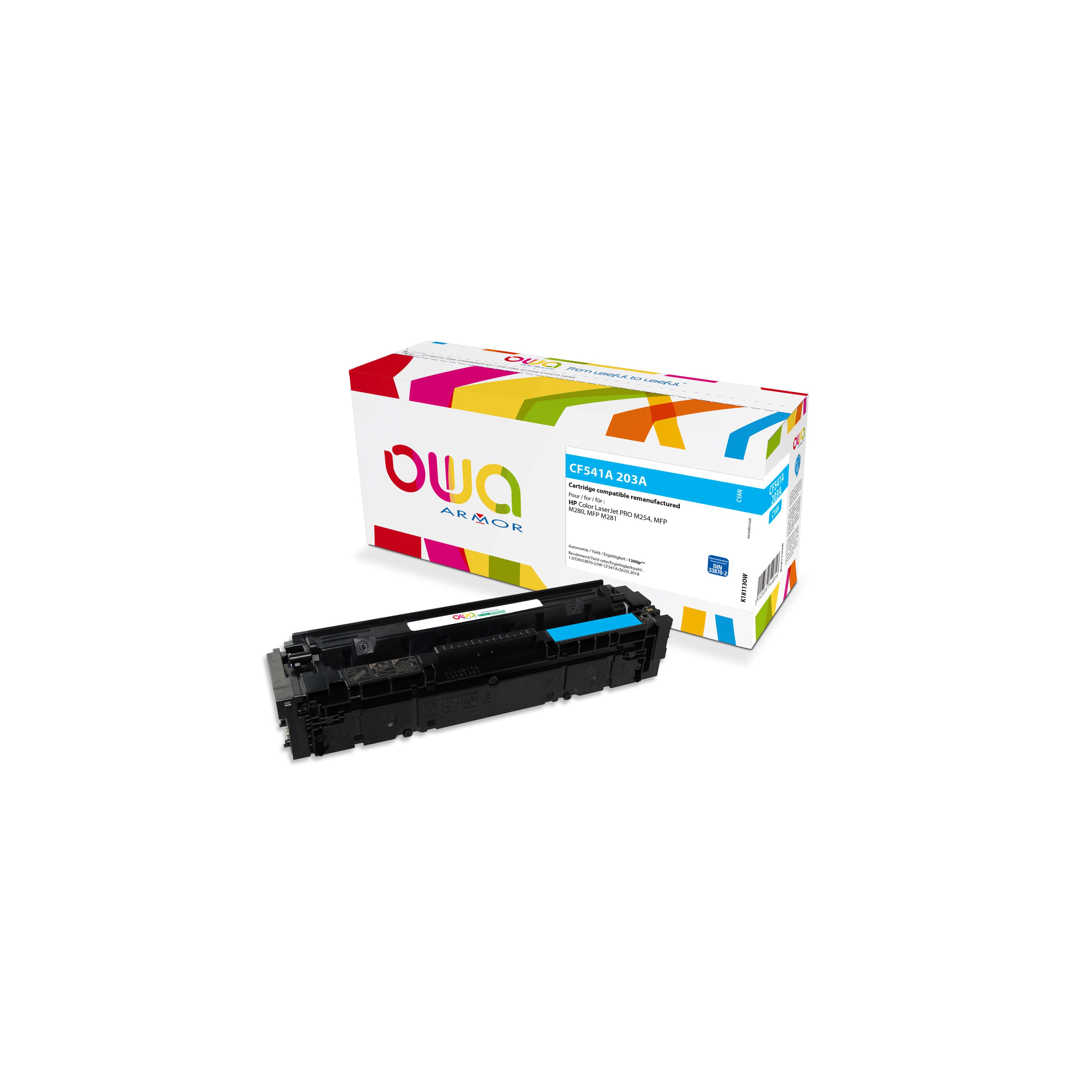 OWA Armor toner kompatibilní s HP CF541A, 1300st, modrá