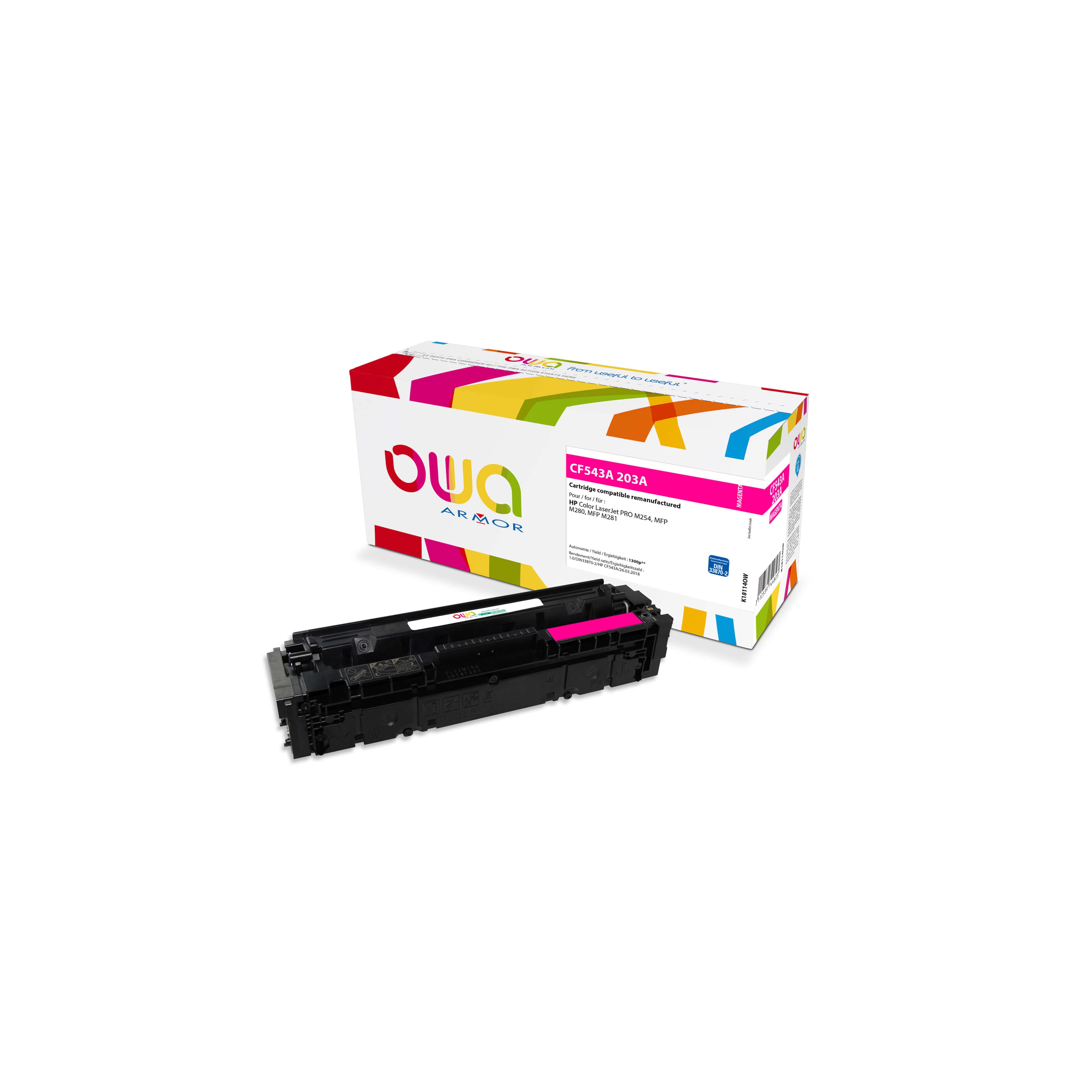 OWA Armor toner kompatibilní s HP CF543A, 1300st, červená magenta