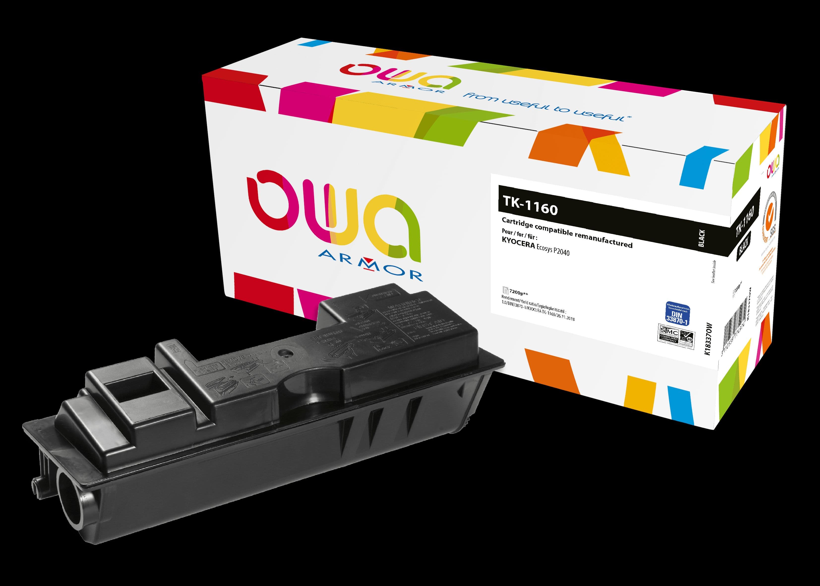 OWA Armor toner kompatibilní s KYOCERA TK1160, černá black