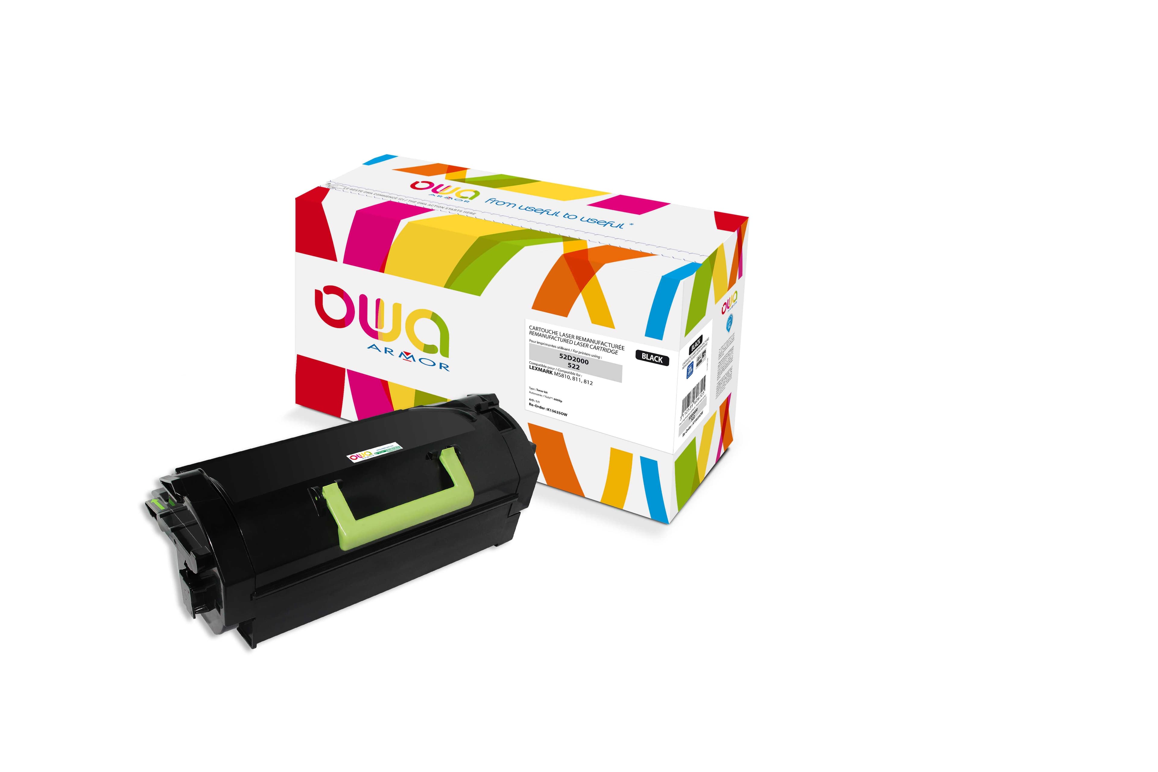 OWA Armor toner kompatibilní s LEXMARK 52D2000, černá black