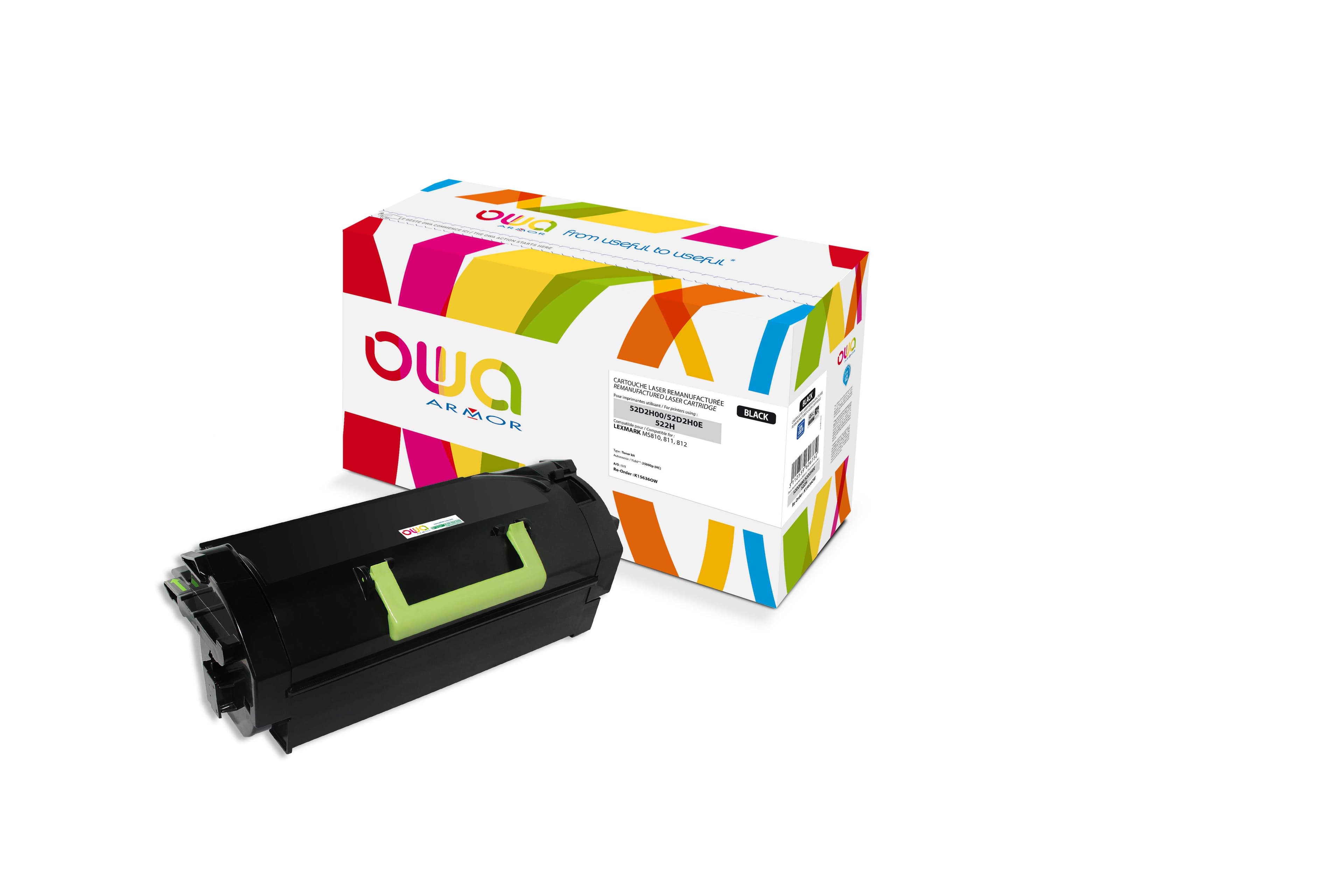 OWA Armor toner kompatibilní s LEXMARK 52D2H00, černá black