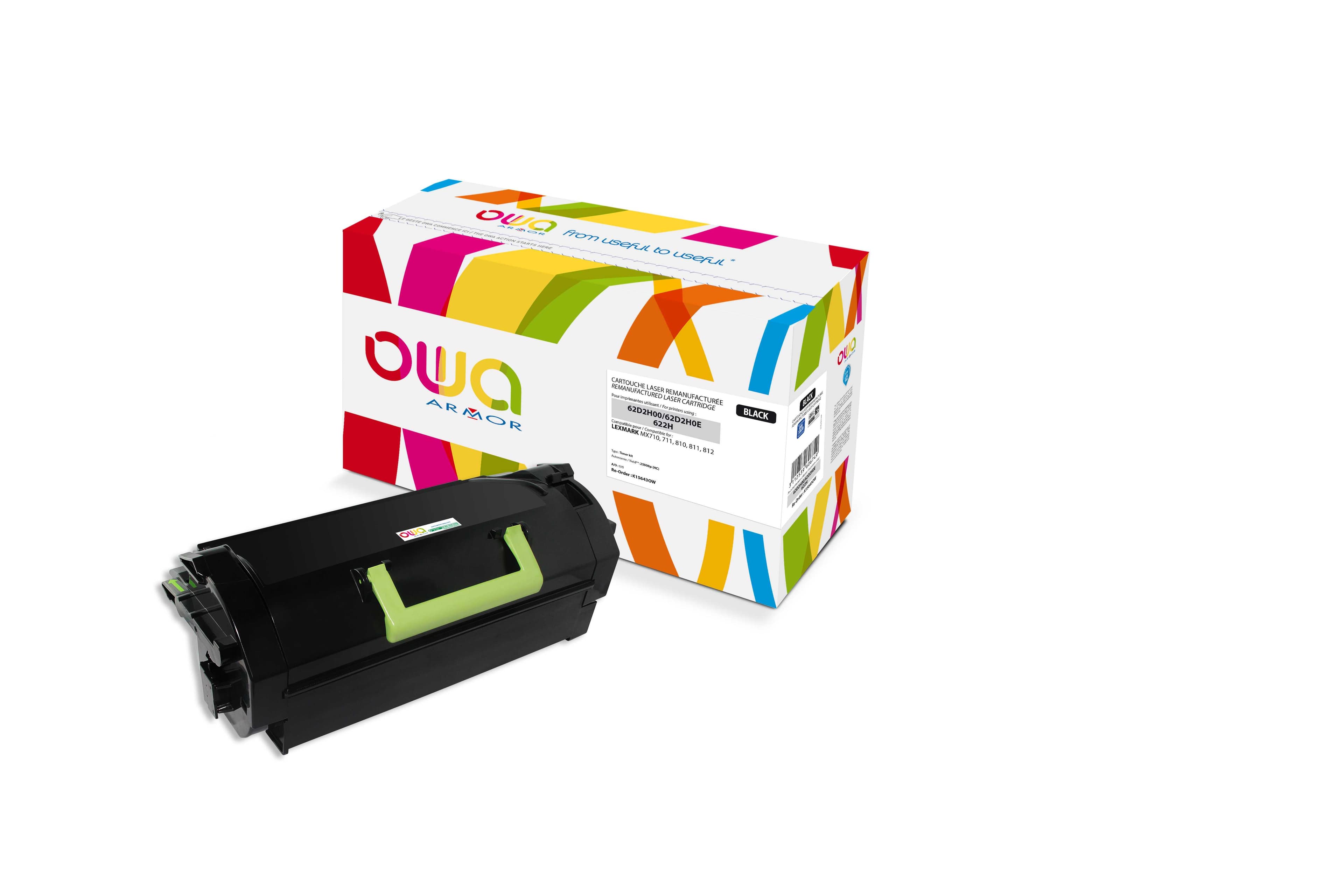 OWA Armor toner kompatibilní s LEXMARK 62D0HA0, černá black