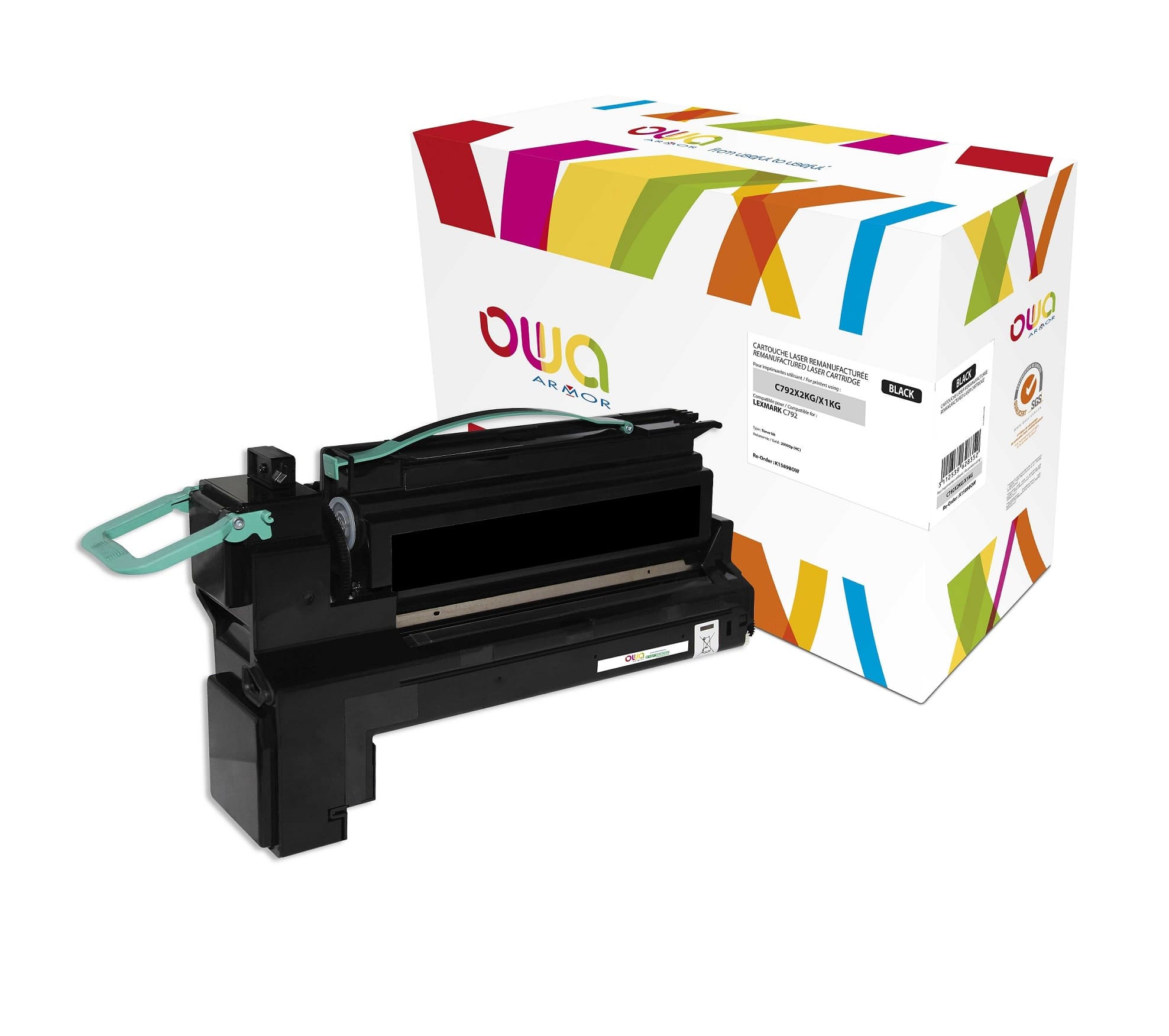 OWA Armor toner kompatibilní s Lexmark C792X2KG, 20000st, černá black