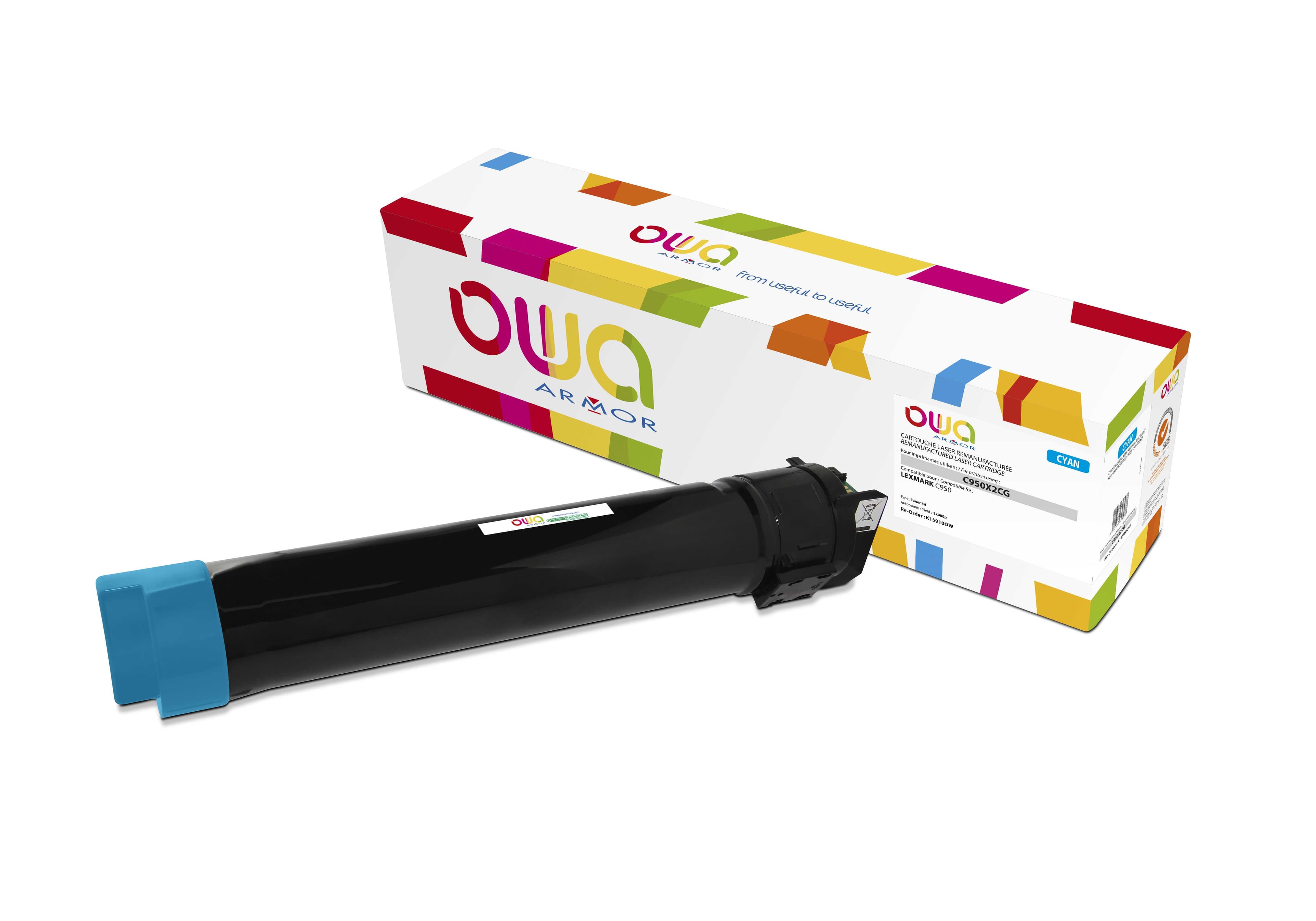 OWA Armor toner kompatibilní s Lexmark C950X2CG, 22000st, modrá