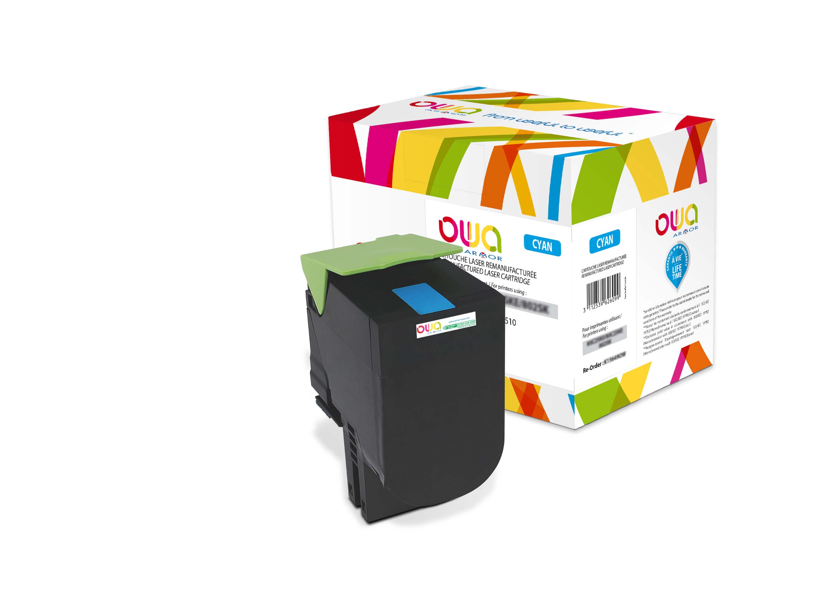 OWA Armor toner kompatibilní s Lexmark 70C2HC0, 3000st, modrá