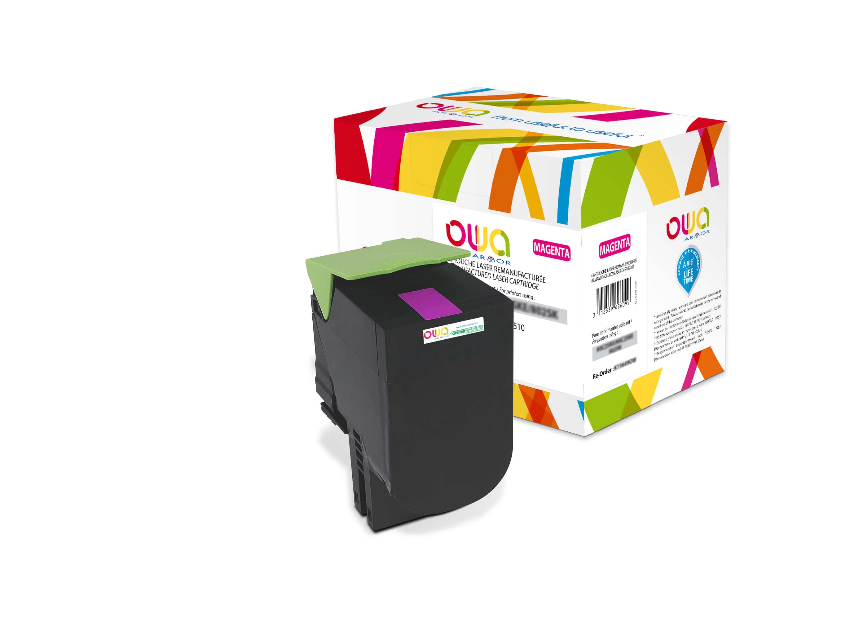 OWA Armor toner kompatibilní s Lexmark 80C2HM0, 3000st, červená magenta