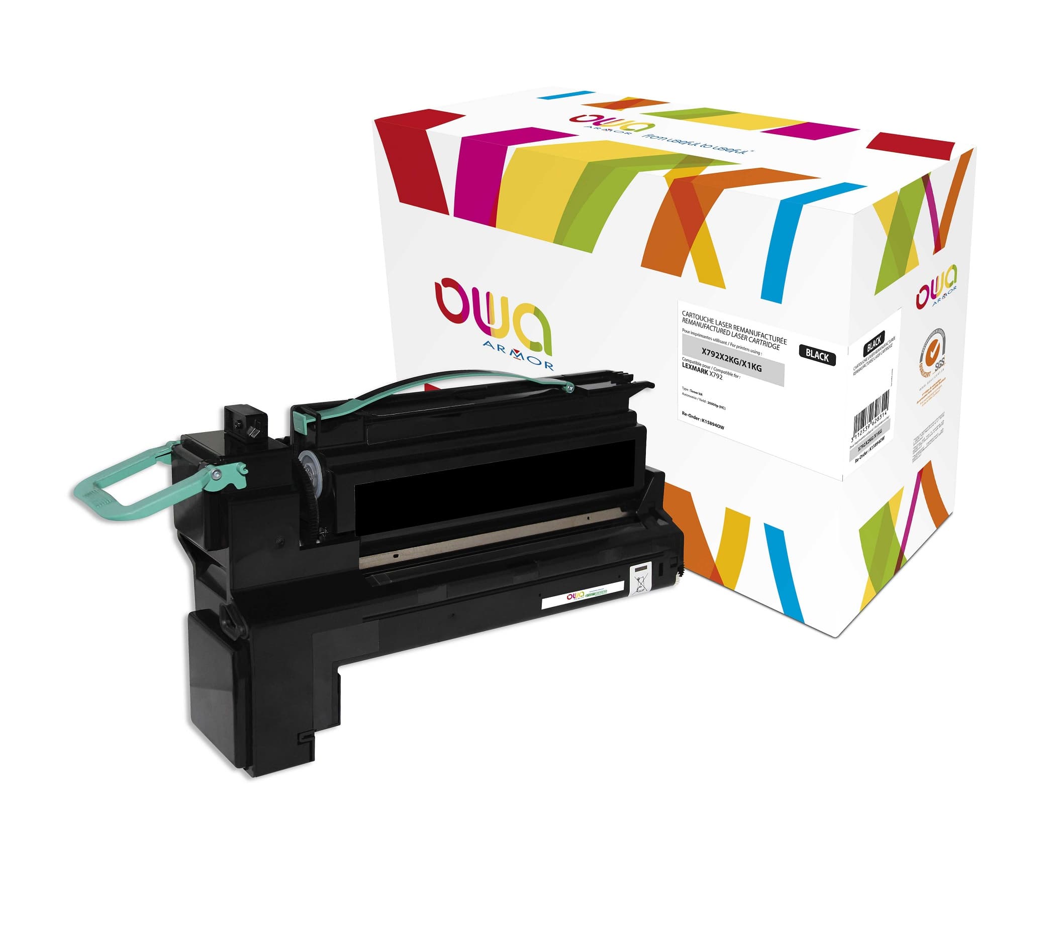 OWA Armor toner kompatibilní s Lexmark X792X2KG, 20000st, černá black