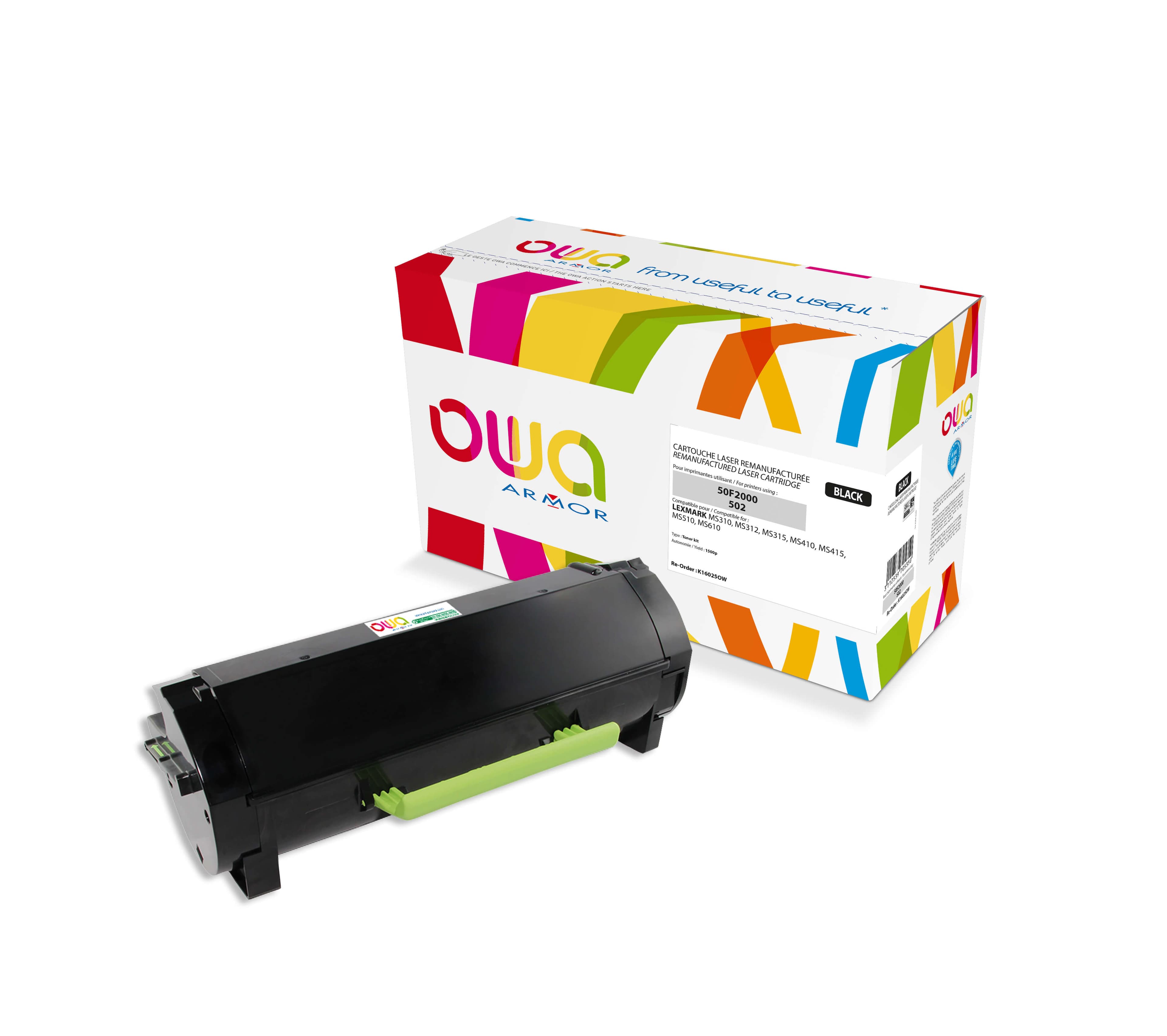 OWA Armor toner kompatibilní s LEXMARK 50F2000, černá black
