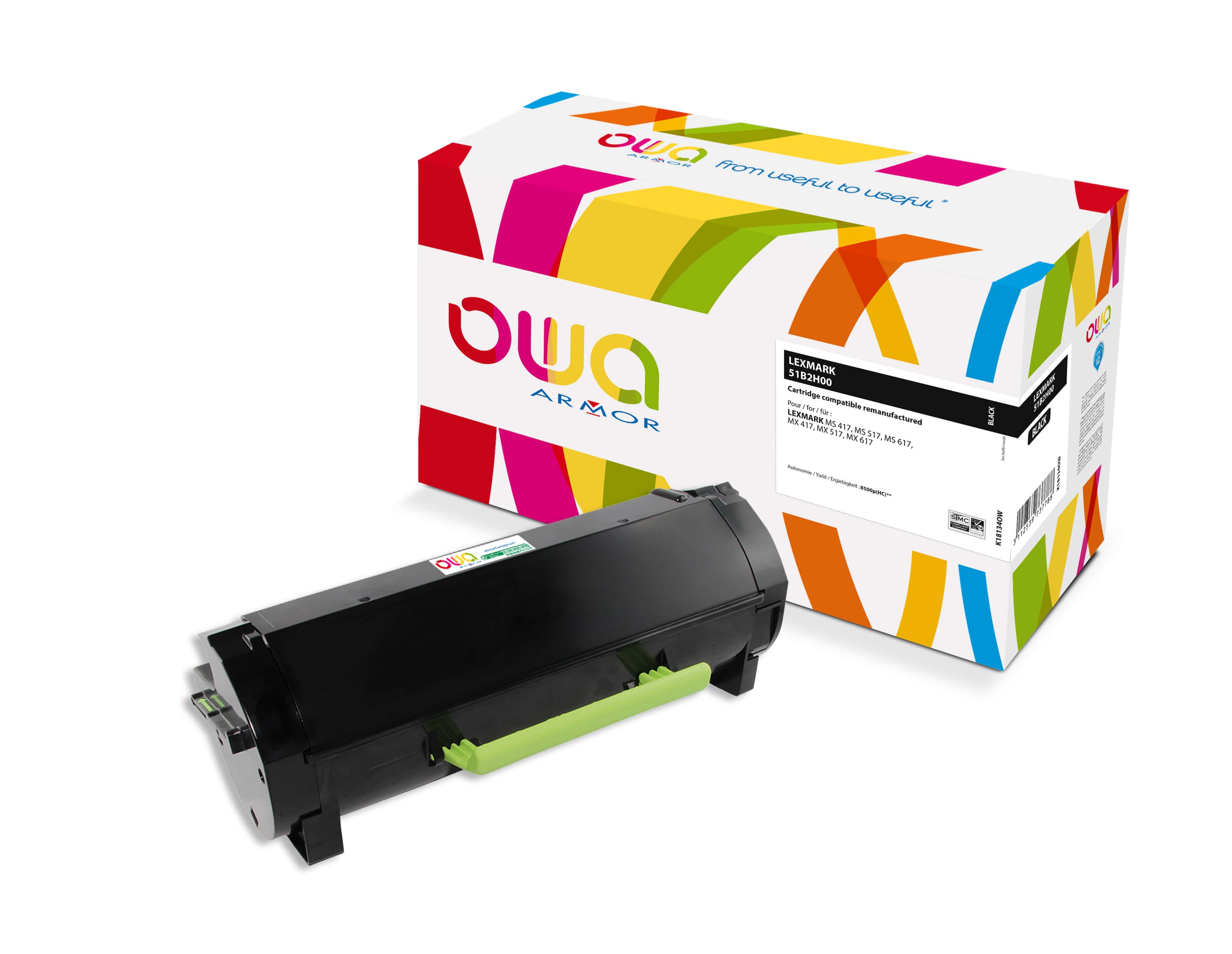 OWA Armor toner kompatibilní s LEXMARK 51B2H00, černá black