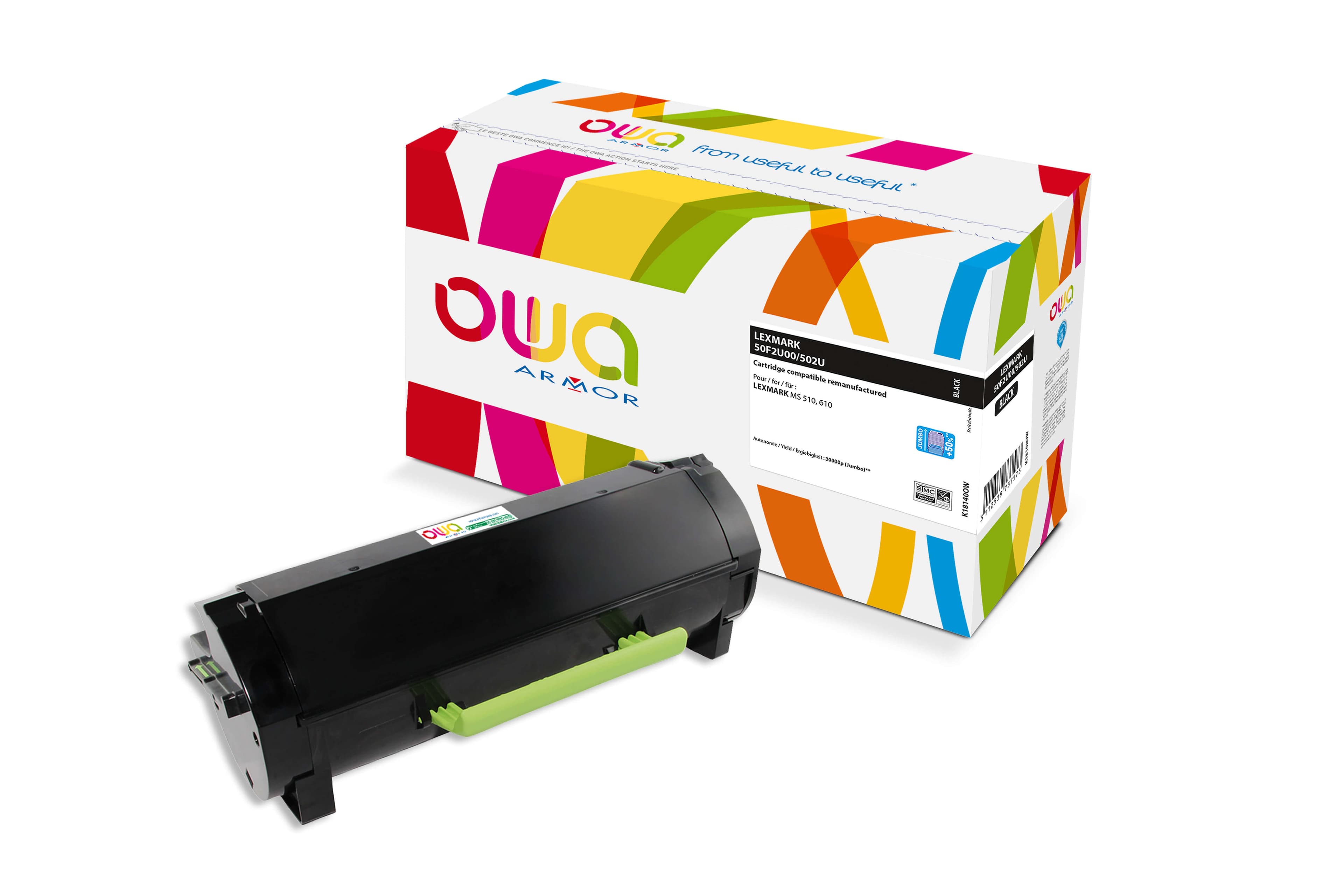 OWA Armor toner kompatibilní s LEXMARK 50F2U00 JUMBO, černá black