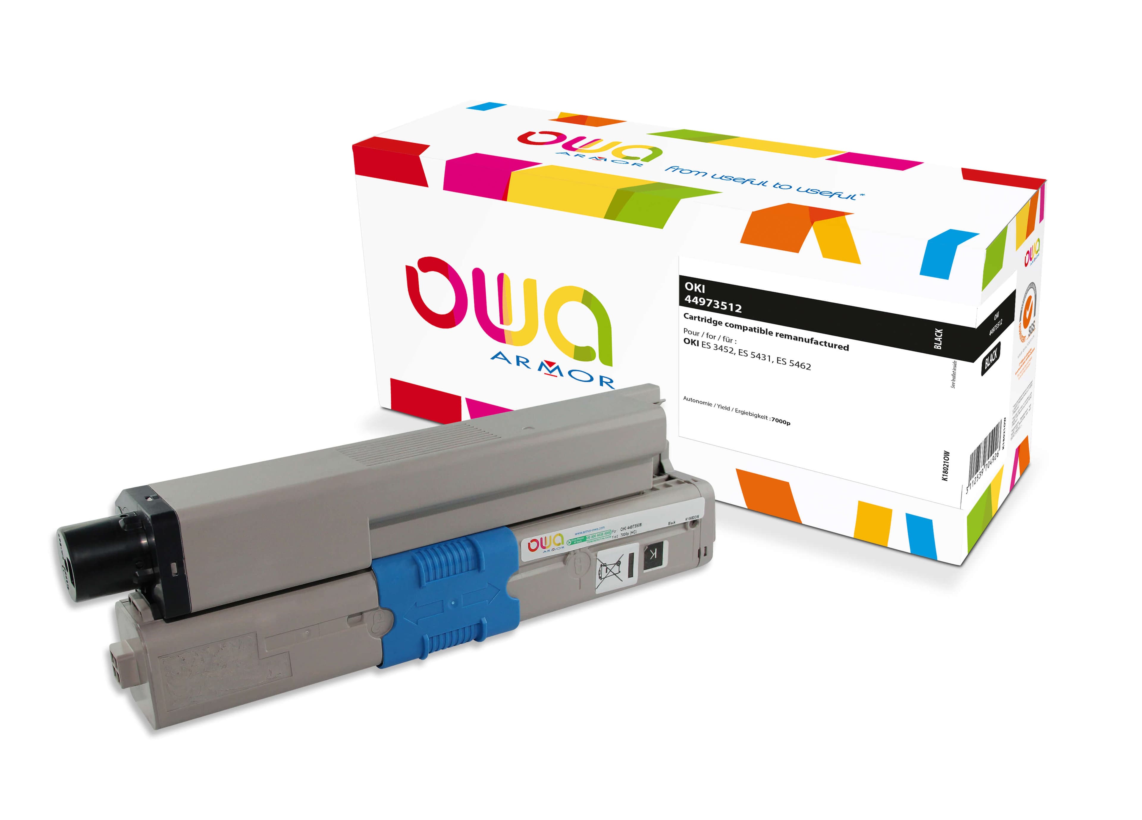 OWA Armor toner kompatibilní s OKI 44973512, 7000st, černá black