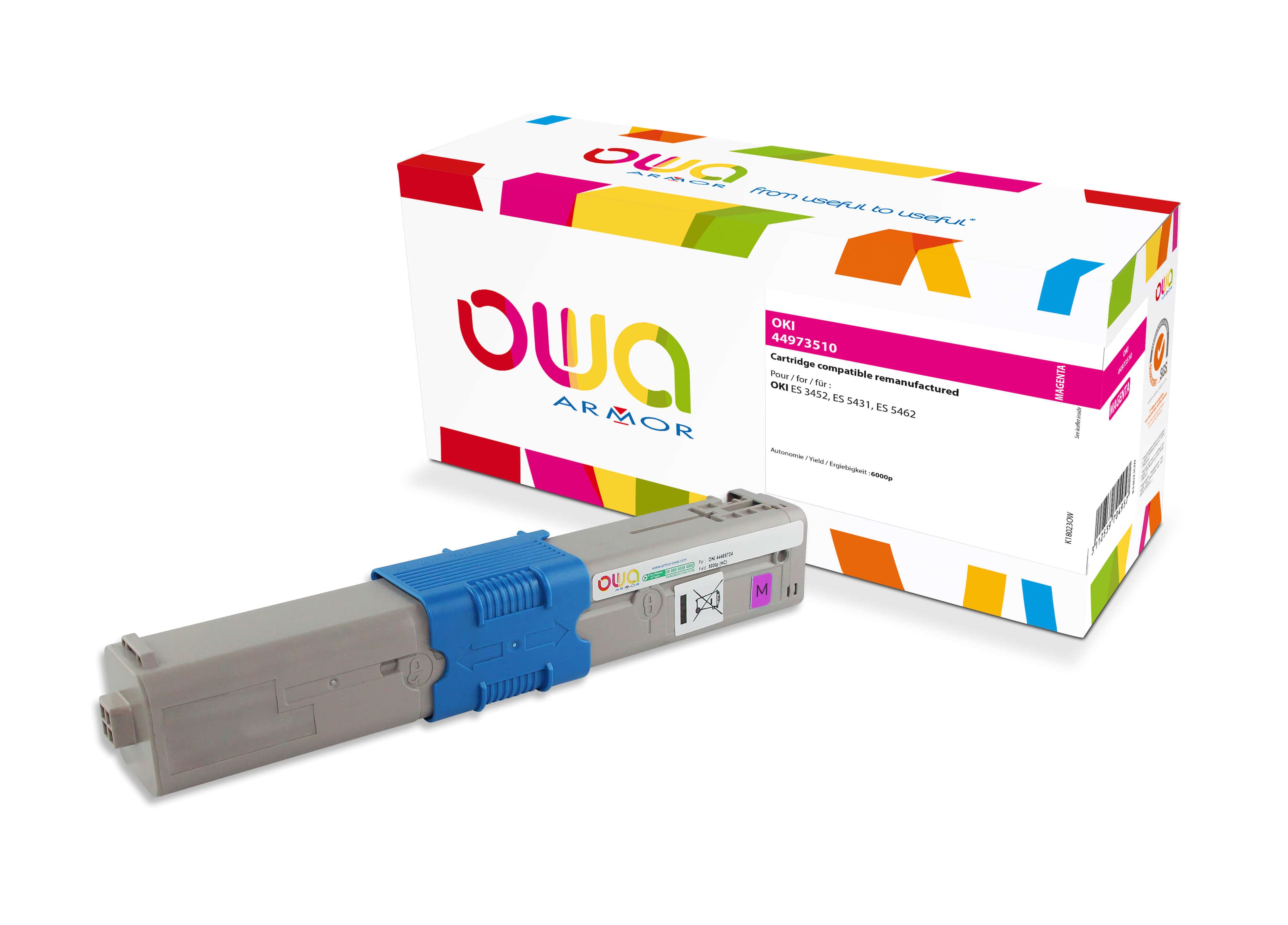 OWA Armor toner kompatibilní s OKI 44973510, 6000st, červená magenta
